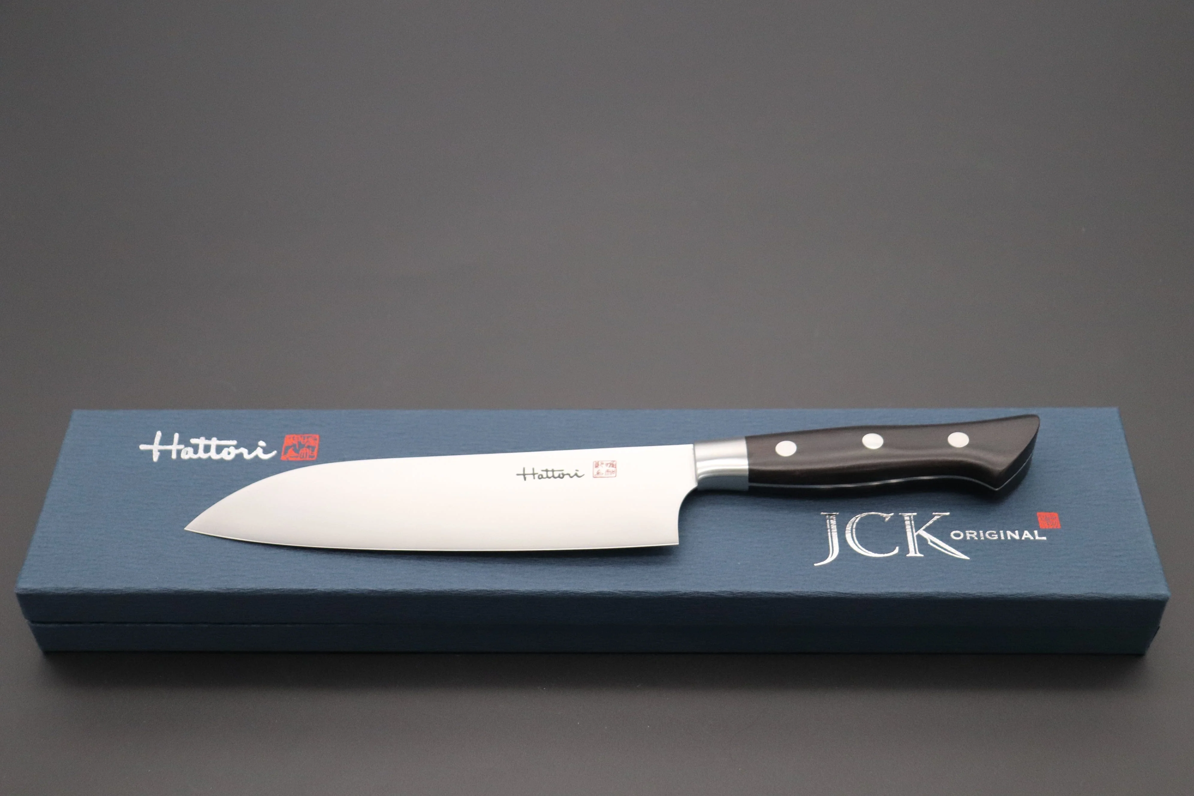 Hattori Forums FH Solid VG-10 Series FH-4A Santoku 170mm (6.6inch, African Blackwood Handle) - Image 10