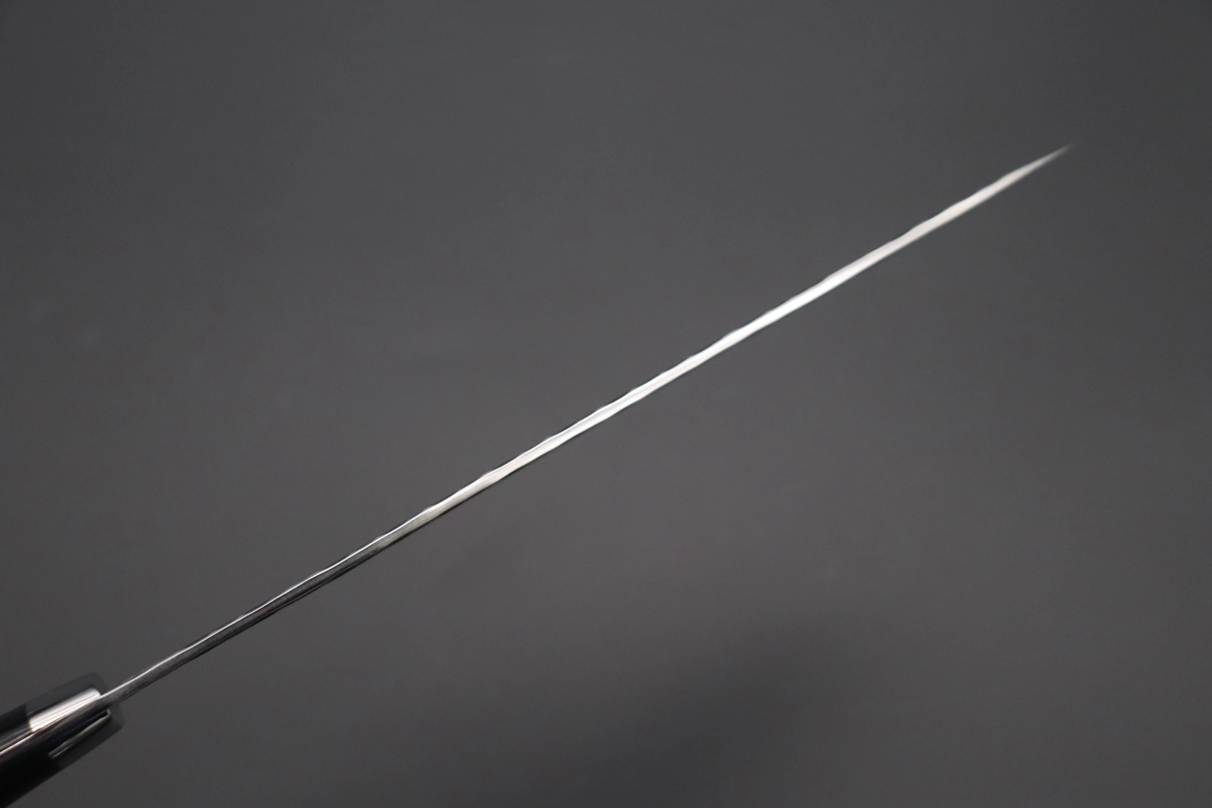 Takeshi Saji Aogami Super Custom Series Gyuto (150mm to 270mm, 5 sizes, Linen Micarta Handle) - Image 5