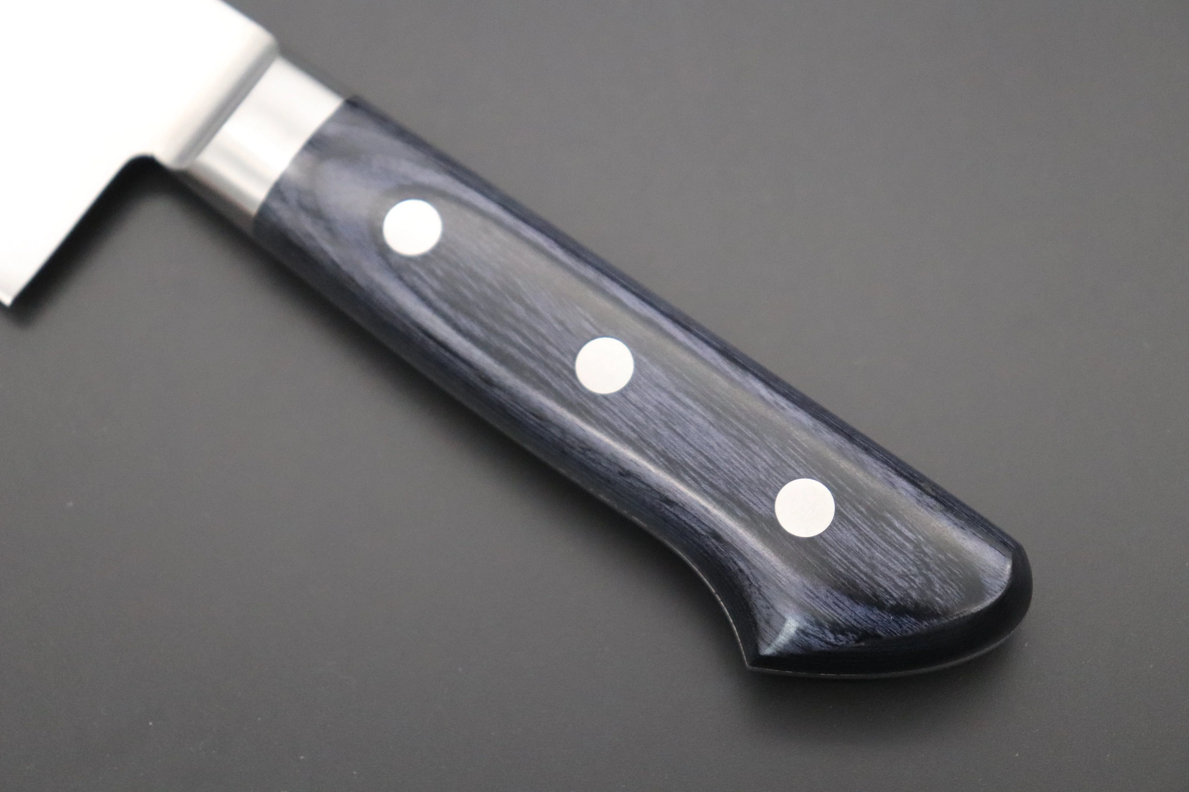 JCK Natures Blue Clouds AUS-8 Basic Series BCAP-4 Gyuto 210mm (8.2 inch, Royal Blue-Purple Pakka Wood Handle) - Image 7