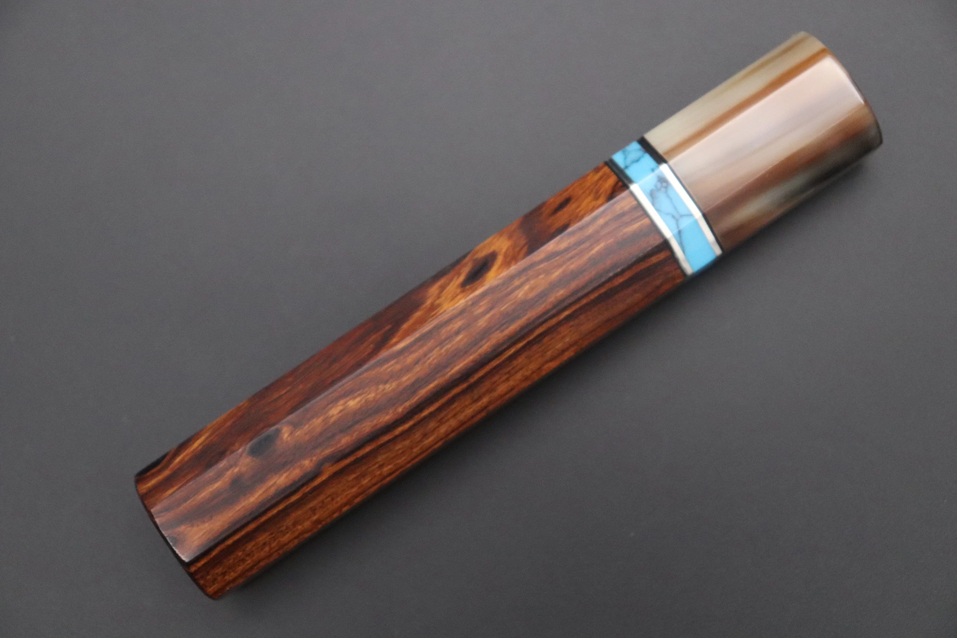 “Build Your Dream Knife” Sukenari HAP-40 Nickel Damascus SNBO-5 Wa Sujihiki 240mm (9.4 Inch) - Image 10