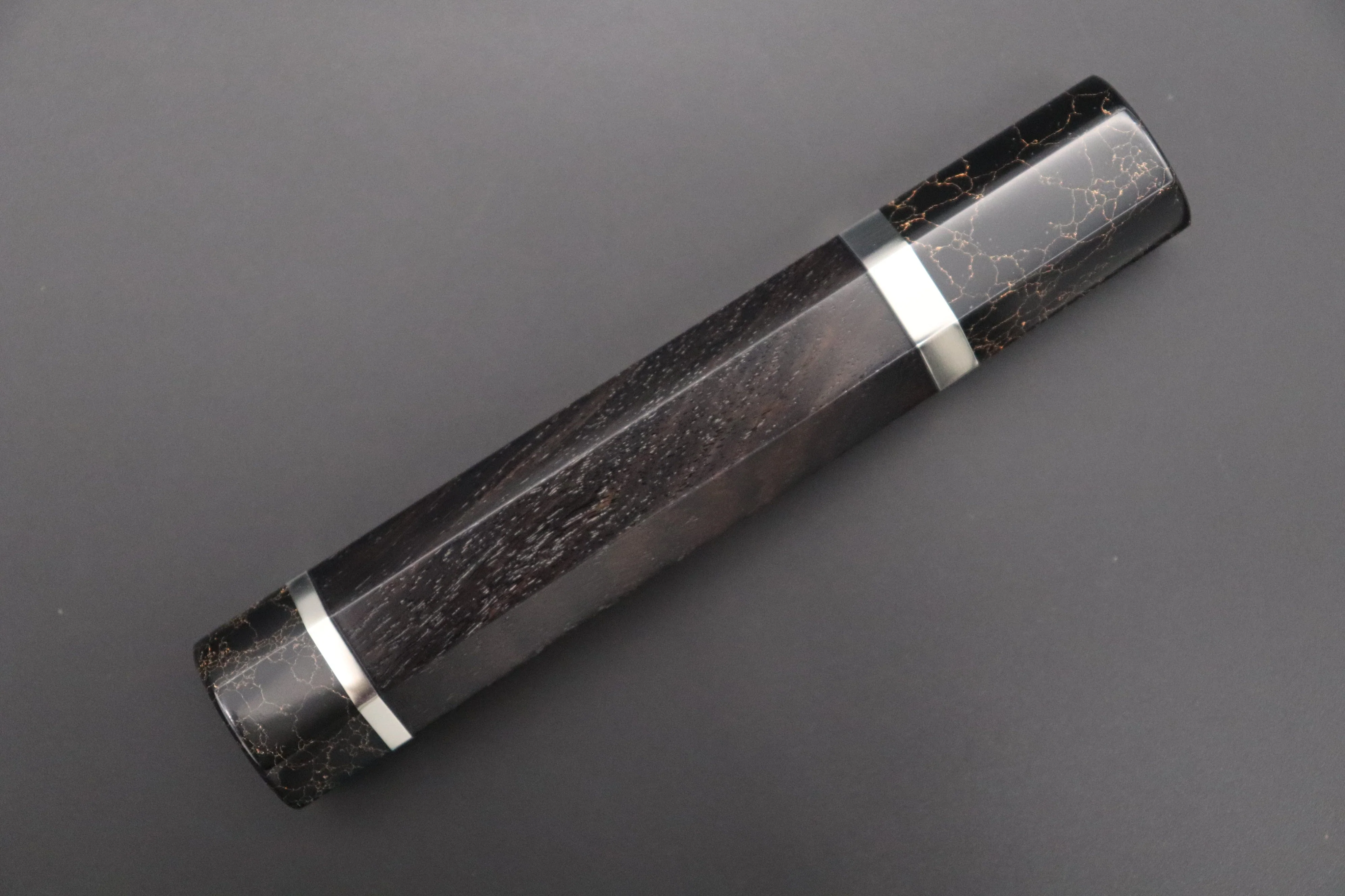 “Build Your Dream Knife” Takeshi Saji “Ocean Sunshine” VG-10 Custom Hammered Damascus TSBO-2 Wa Gyuto 210mm (8.2 Inch) - Image 11