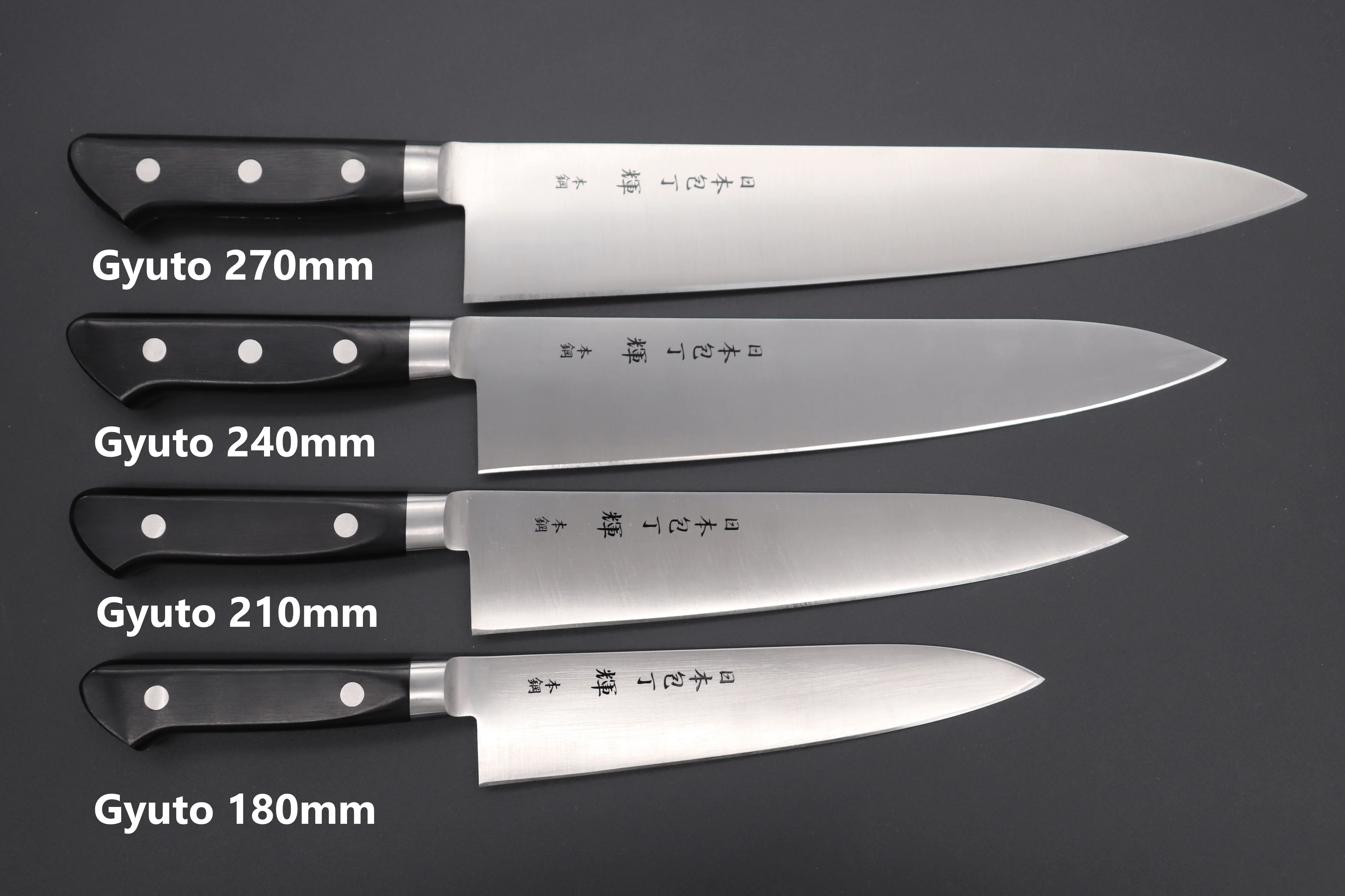 JCK Original Kagayaki CarboNext Series Gyuto (180mm to 270mm, 4 sizes) - Image 10