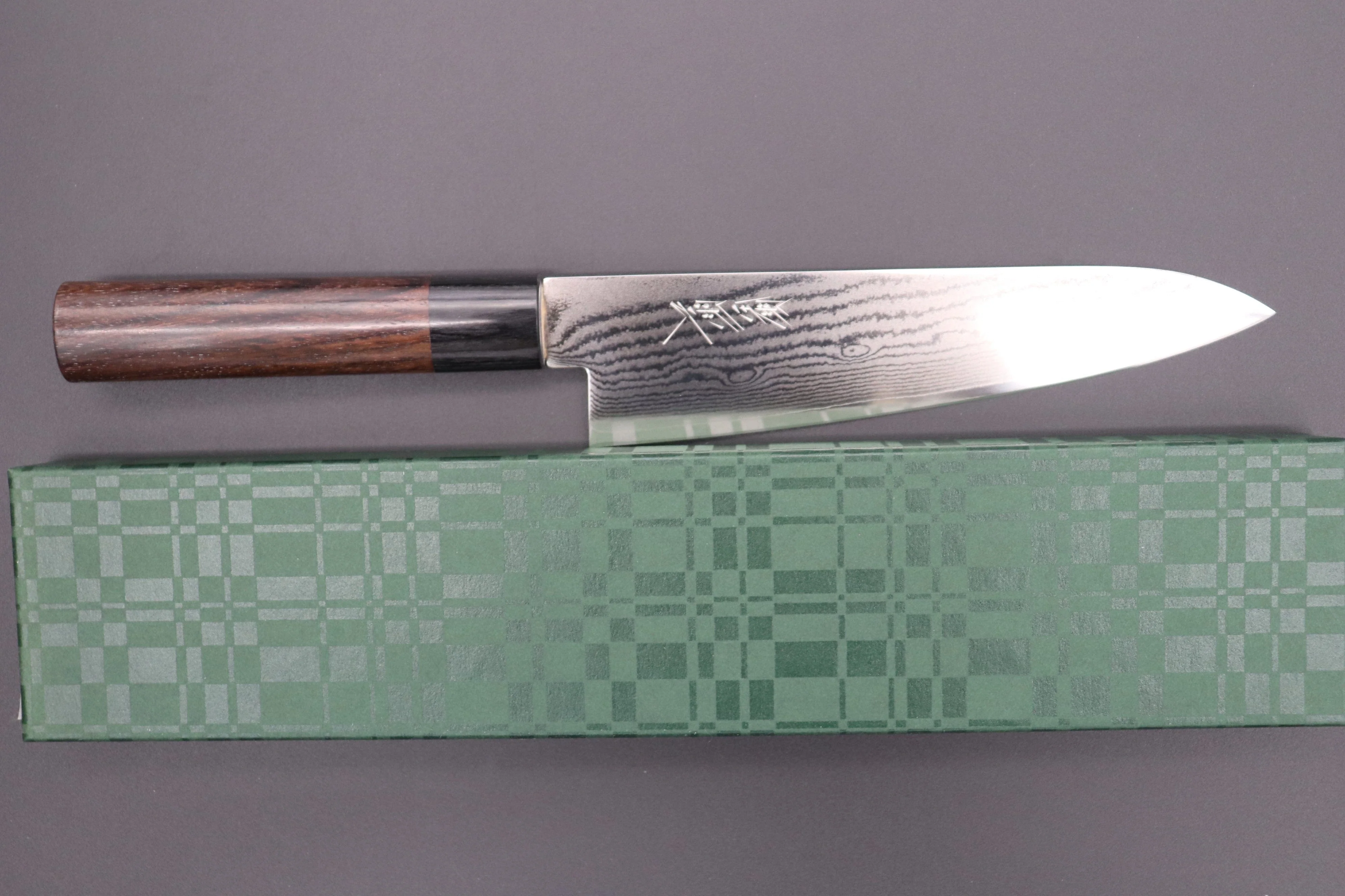 JCK Natures Raiun Series Wa Gyuto (180mm to 240mm, 3 sizes, Oval Shaped Red-Sandal Wood Handle) - Image 8