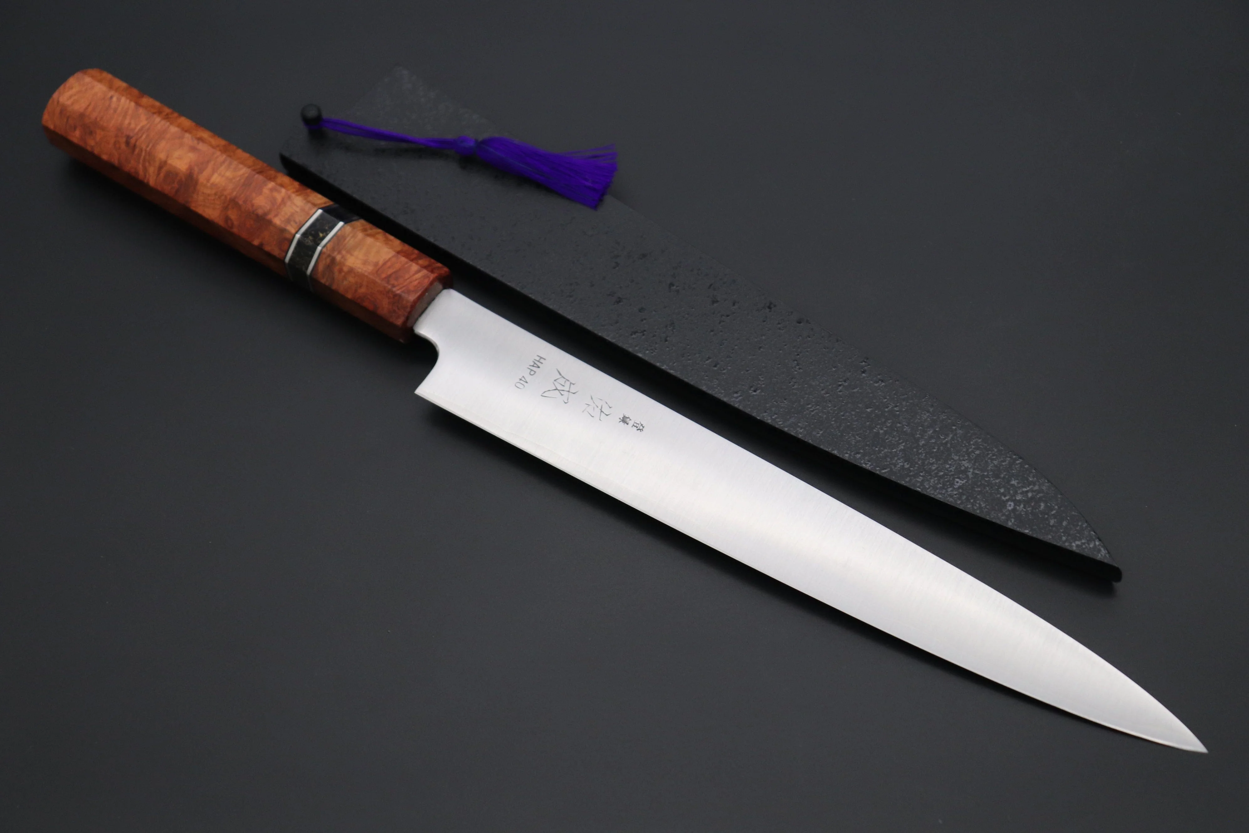 Custom Limited Edition, Sukenari HAP-40 Clad Wa Sujihiki 240mm (9.4 inch, SCL-495)