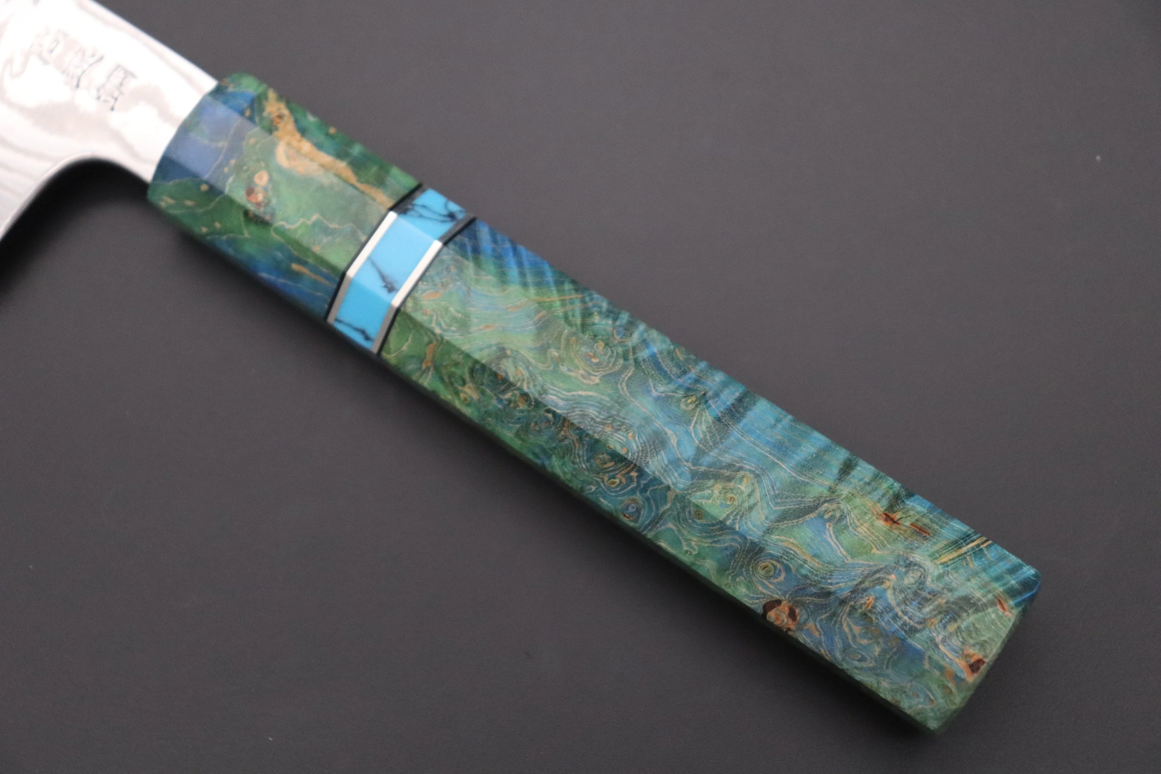 Custom Limited Edition, Sukenari HAP-40 Nickel Damascus Wa Gyuto 210mm (8.2 inch, SCL-582) - Image 7