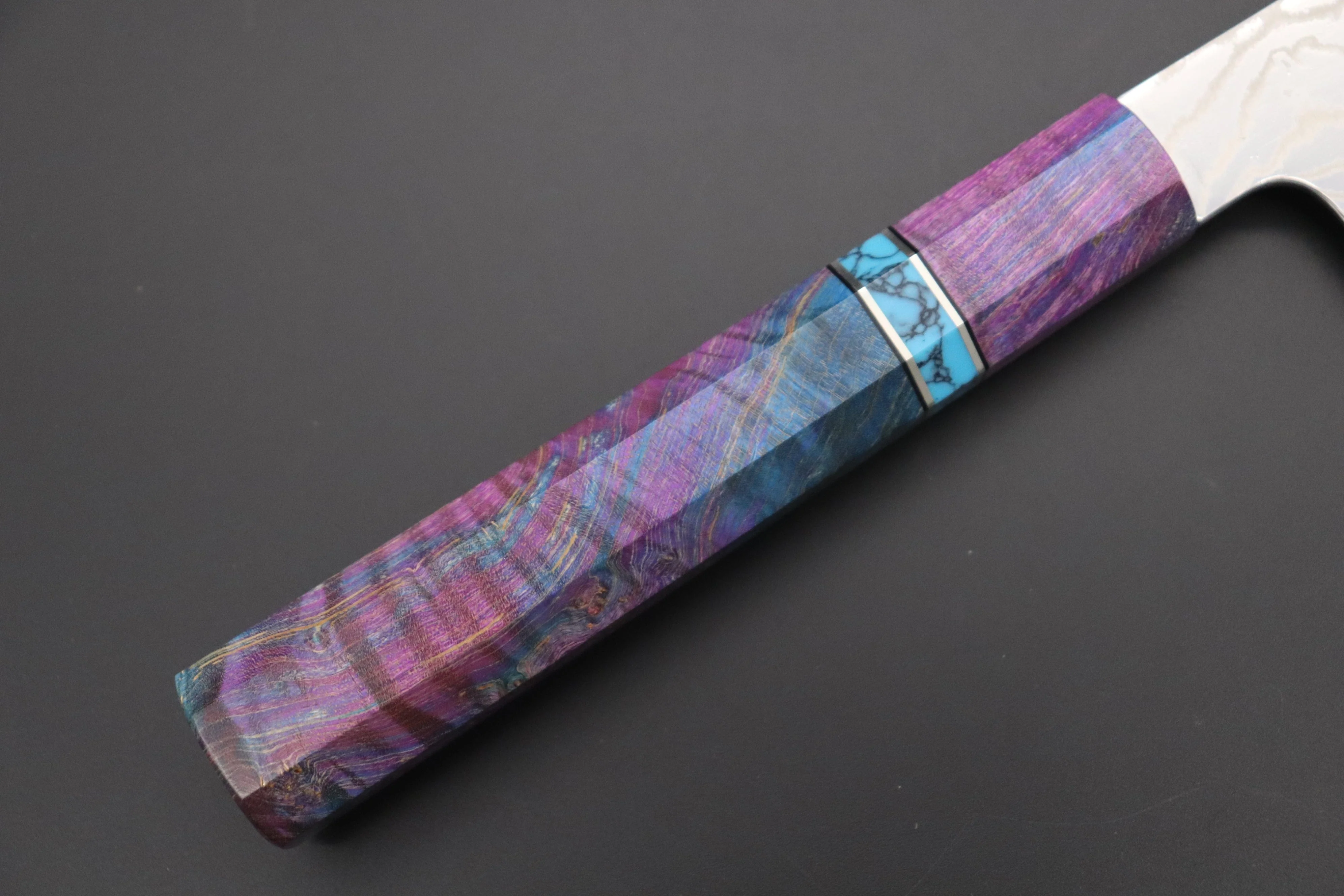 Custom Limited Edition, Sukenari HAP-40 Nickel Damascus Wa Gyuto 240mm (9.4 inch, SCL-588) - Image 3