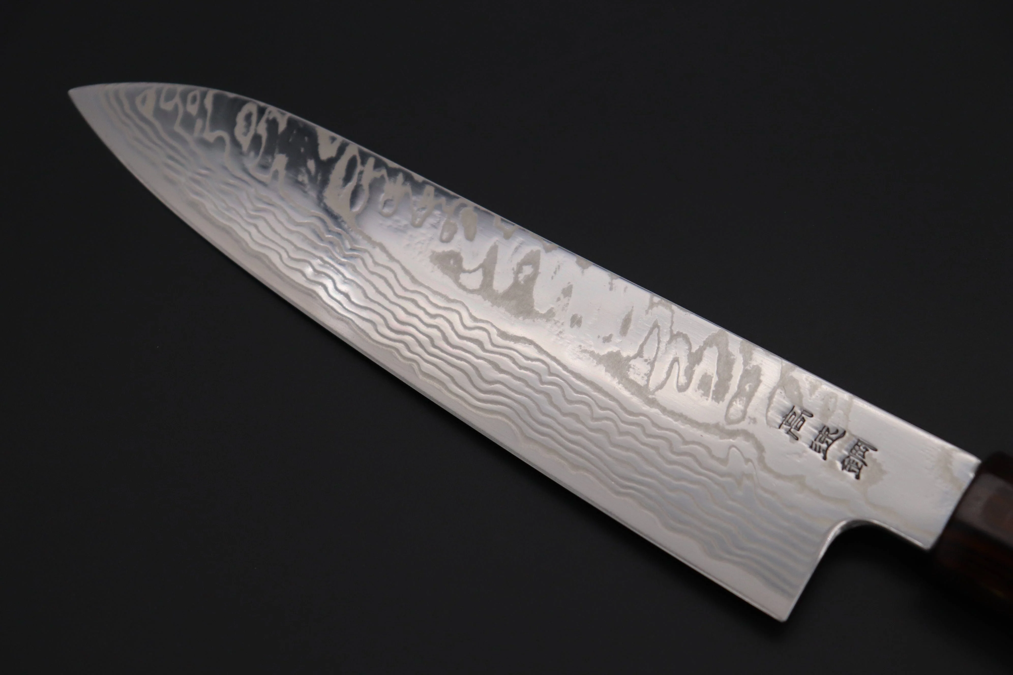 Custom Limited Edition, Sukenari HAP-40 Nickel Damascus Wa Santoku 190mm (7.4 inch, SCL-508) - Image 6