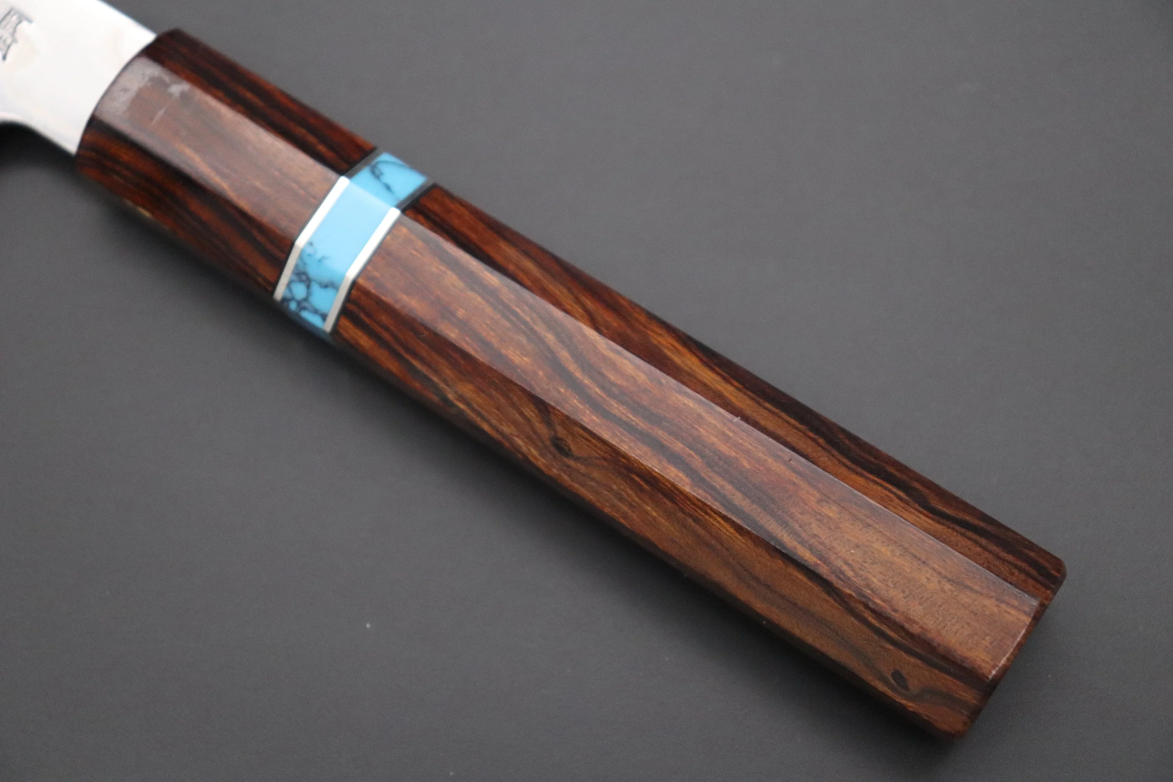 Custom Limited Edition, Sukenari HAP-40 Nickel Damascus Wa Santoku 190mm (7.4 inch, SCL-508) - Image 7