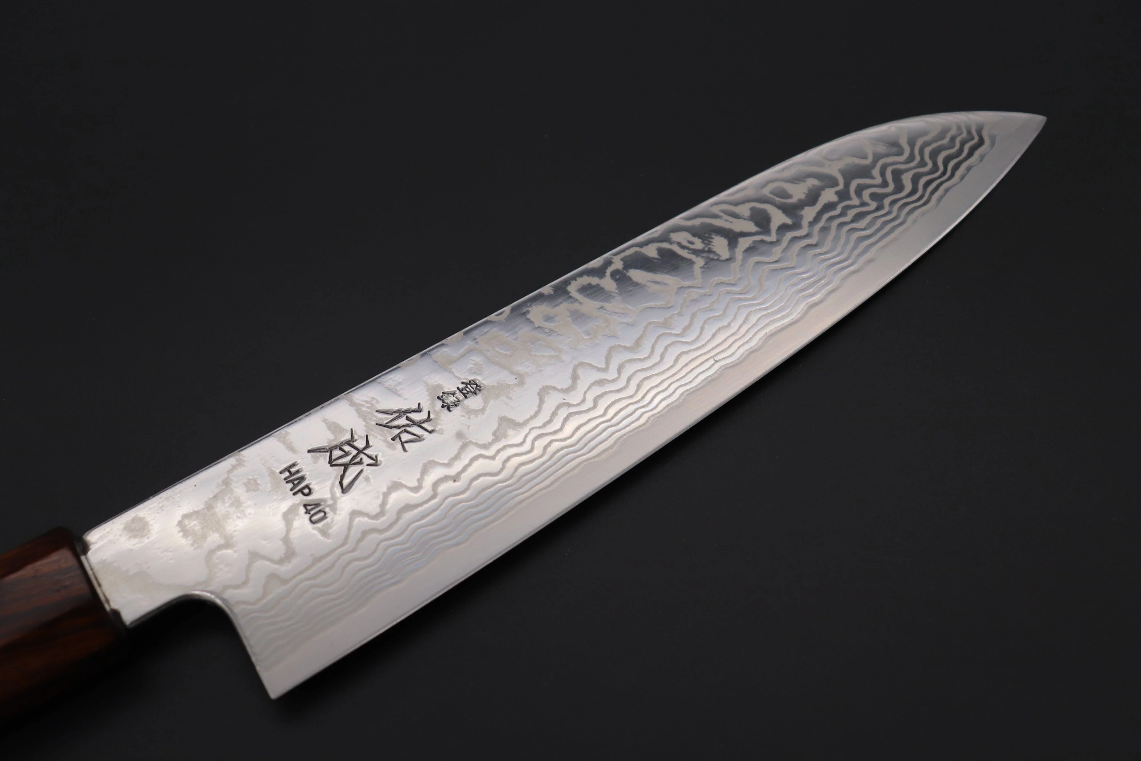 Custom Limited Edition, Sukenari HAP-40 Nickel Damascus Wa Santoku 190mm (7.4 inch, SCL-509) - Image 2