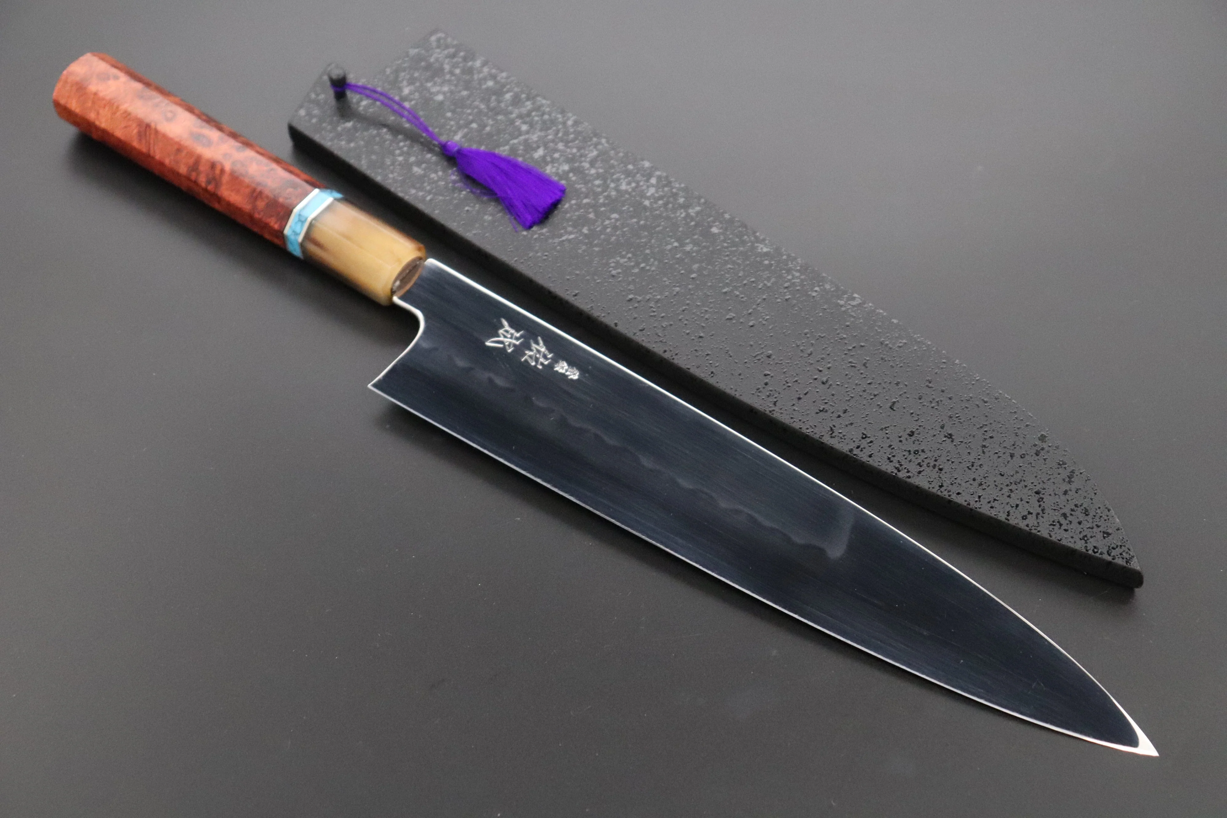 Custom Limited Edition, Sukenari Honyaki Series White Steel No.2 Wa Gyuto 270mm (10.6 Inch, SCL-570)