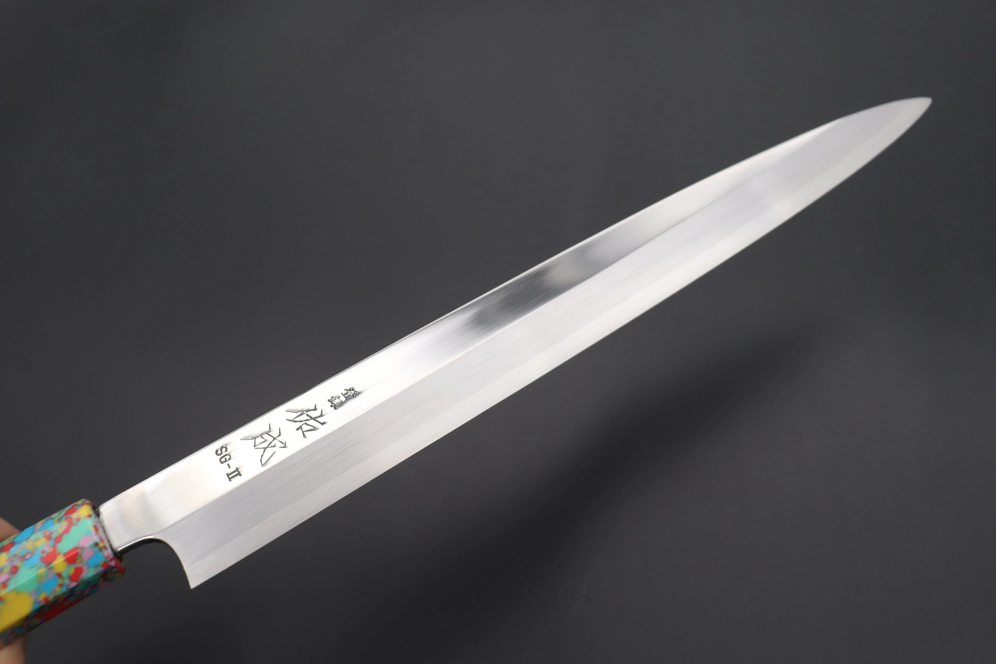Custom Limited Edition, Sukenari Special Steel Series SG-II Hon Kasumi Yanagiba 270mm (10.6 inch, Single Bevel Edge, SCL-444) - Image 2