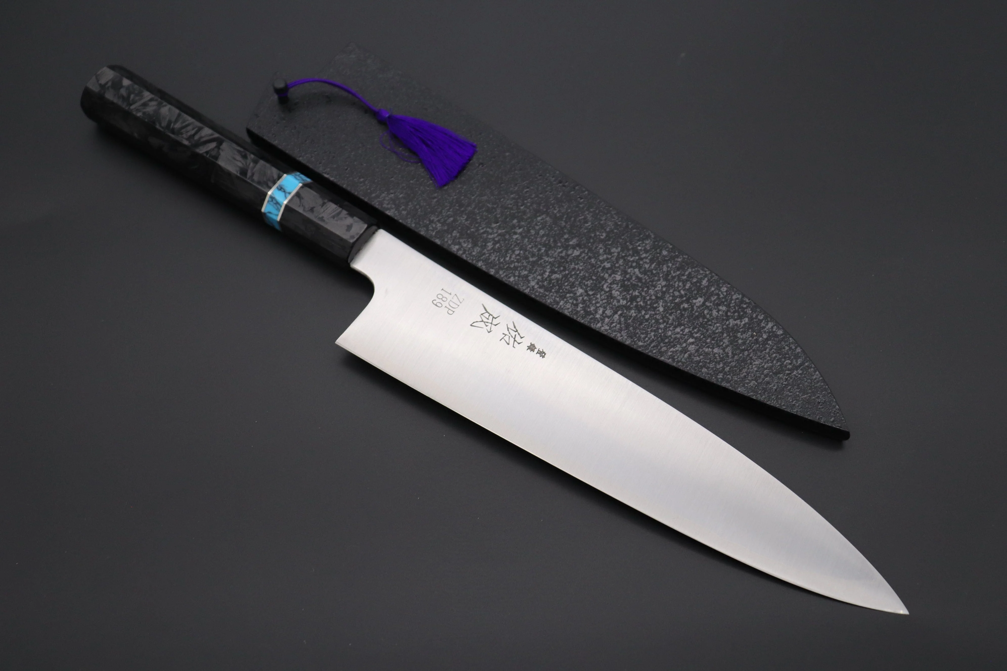 Custom Limited Edition, Sukenari ZDP-189 Clad Wa Gyuto 240mm (9.4 inch, SCL-548)