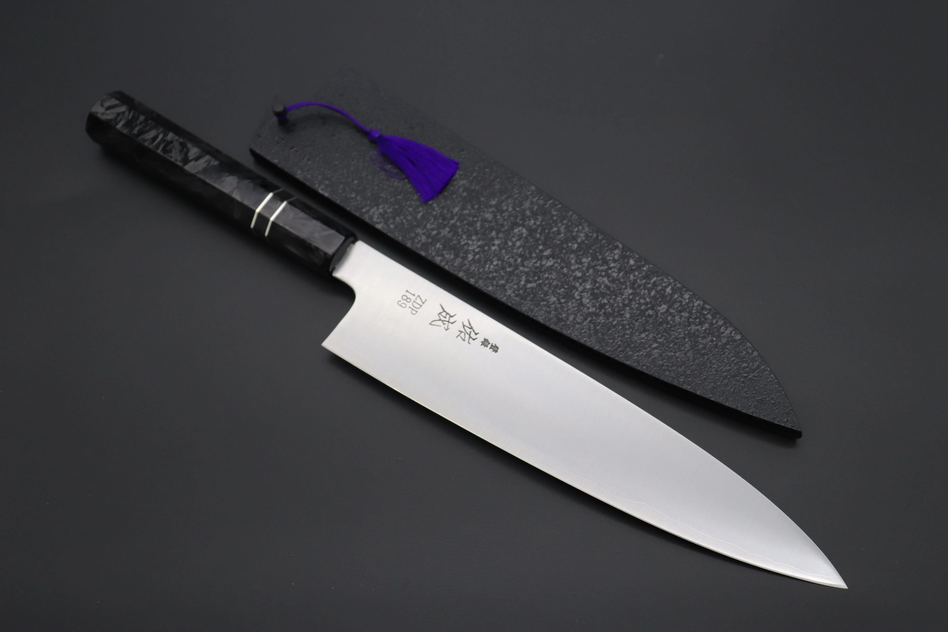 Custom Limited Edition, Sukenari ZDP-189 Clad Wa Gyuto 240mm (9.4 inch, SCL-549)