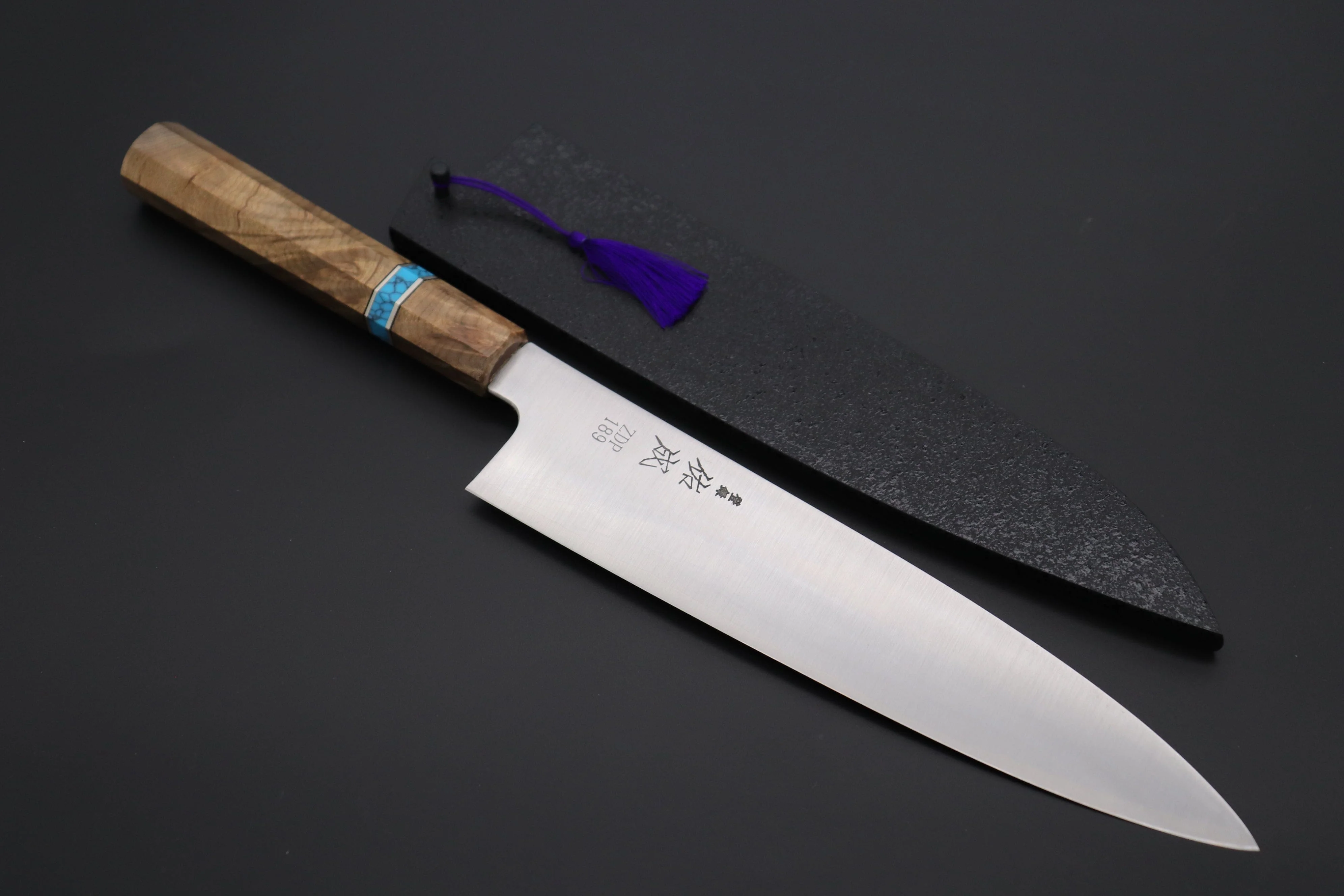 Custom Limited Edition, Sukenari ZDP-189 Clad Wa Gyuto 240mm (9.4 inch, SCL-556)