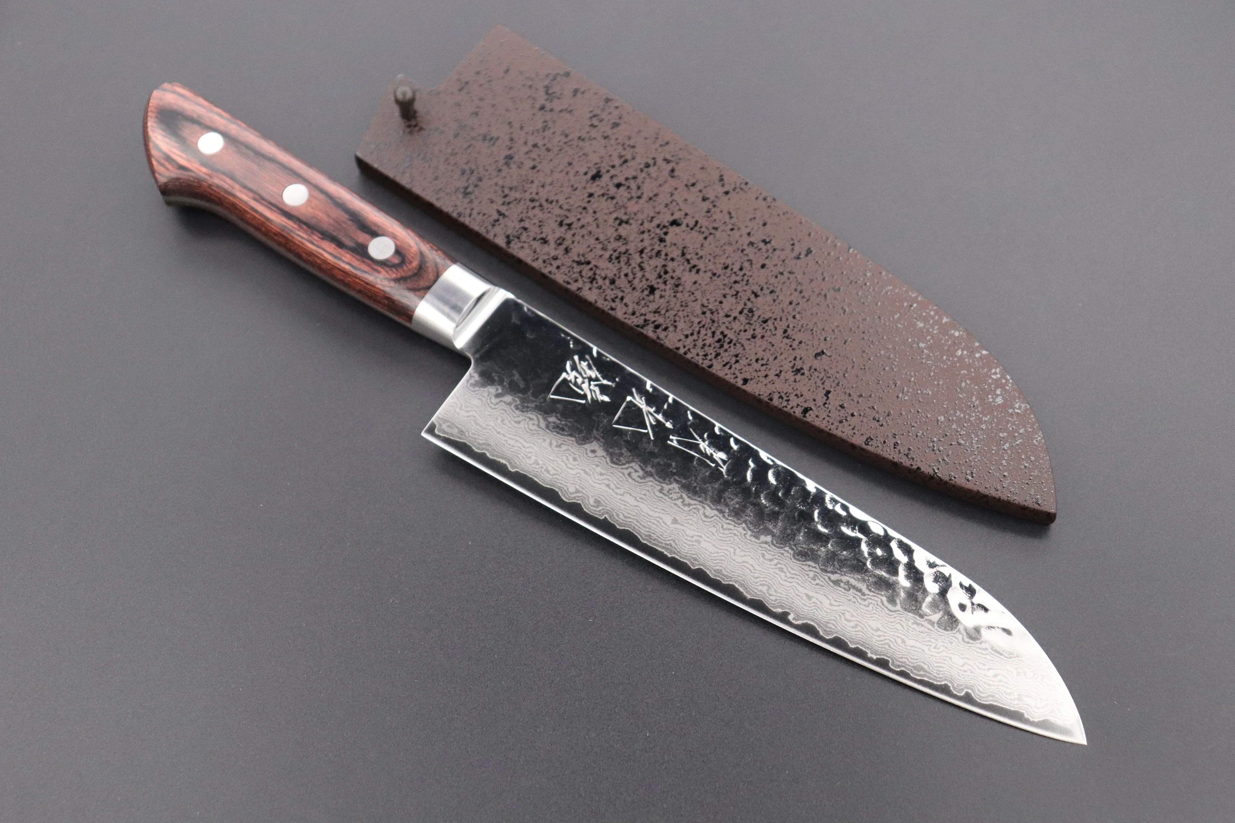 JCK Natures ”Gekko Kagami” Santoku 180mm (7 inch) - Image 9