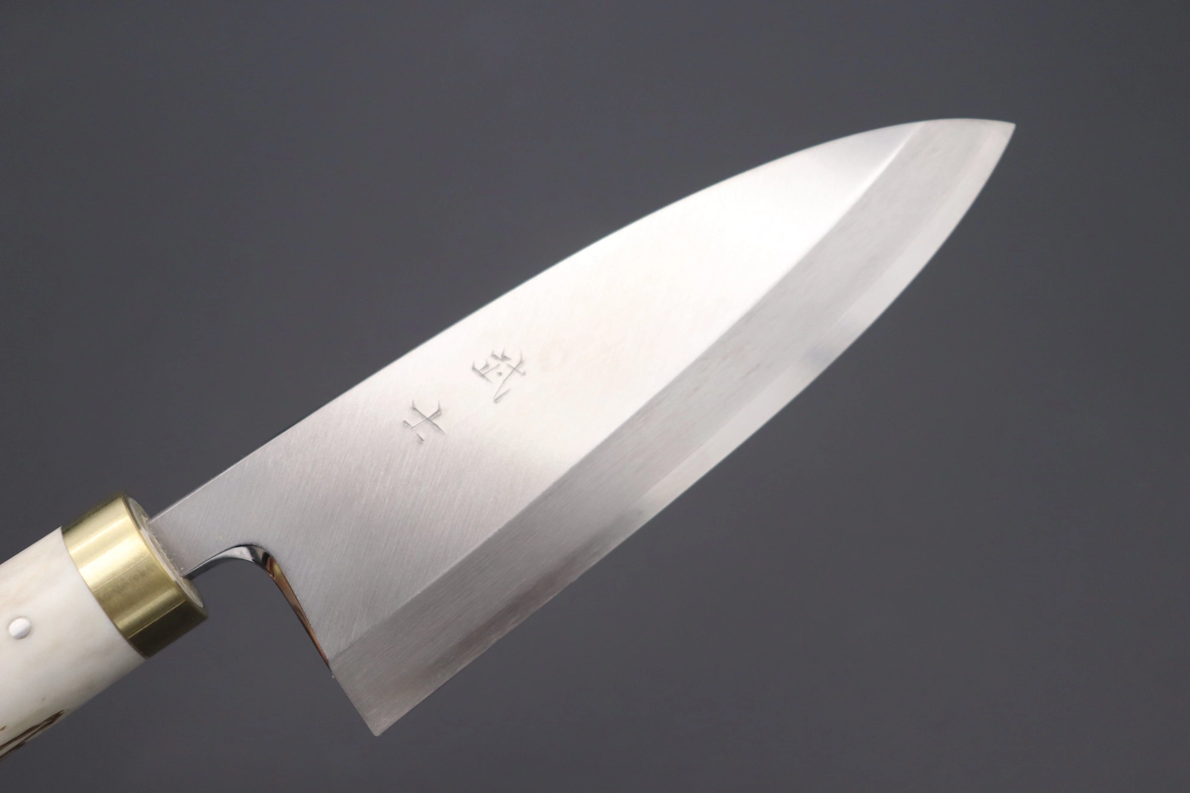Takeshi Saji Gingami No.3 Wa Bocho Series Deba (150mm to 180mm, 3 Sizes, Stag Handle) - Image 2