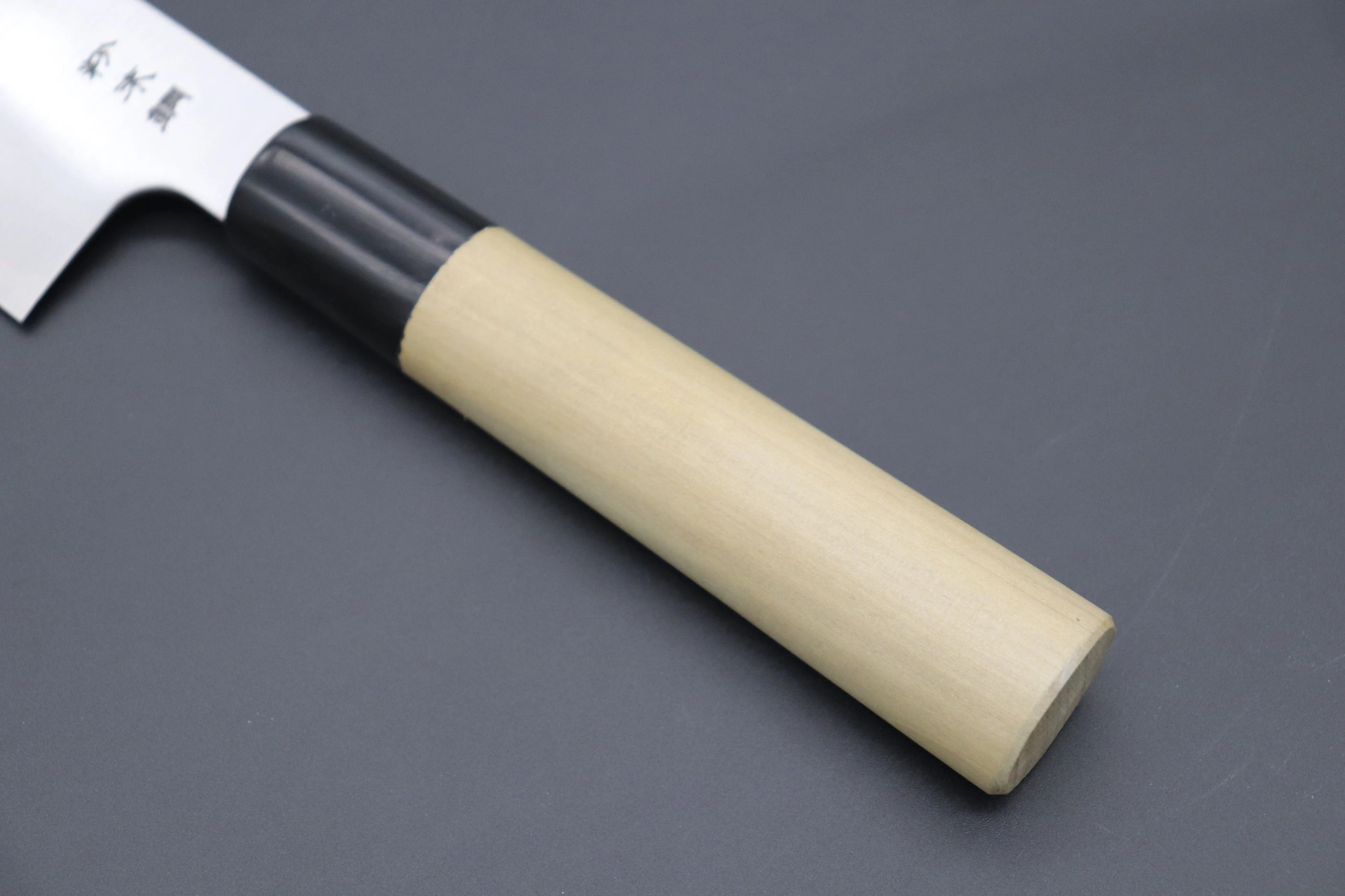 Fu-Rin-Ka-Zan R-2 Clad Wa Series Kiritsuke (210mm to 270mm, 3 sizes, D-Shaped Magnolia Wood Handle) - Image 7