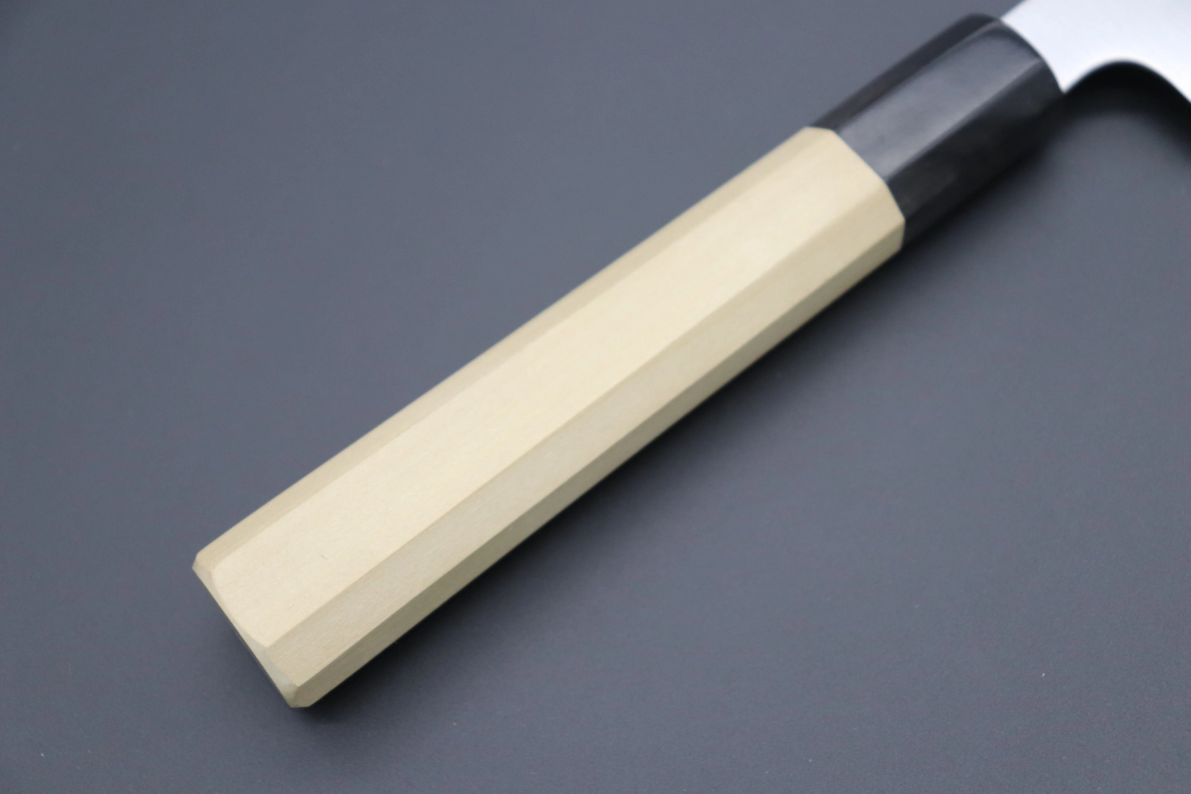 Fu-Rin-Ka-Zan R-2 Clad Wa Series Wa Sujihiki (240mm and 270mm, 2 sizes, Octagon Shaped Magnolia Wood Handle) - Image 3