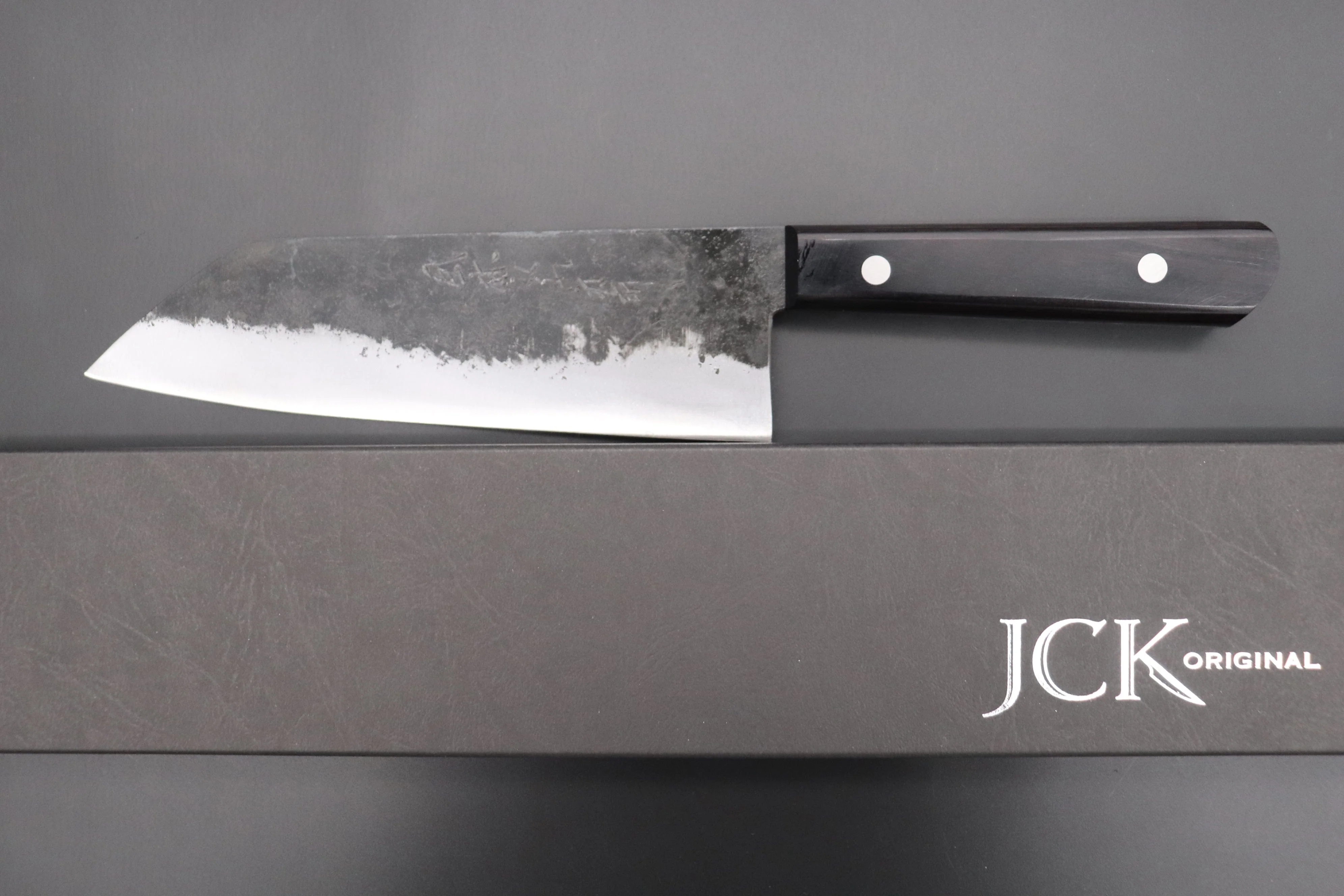 Fu-Rin-Ka-Zan White Steel No.1 Kurouchi Series FRBW1-7 Bunka 180mm (7 inch) - Image 8