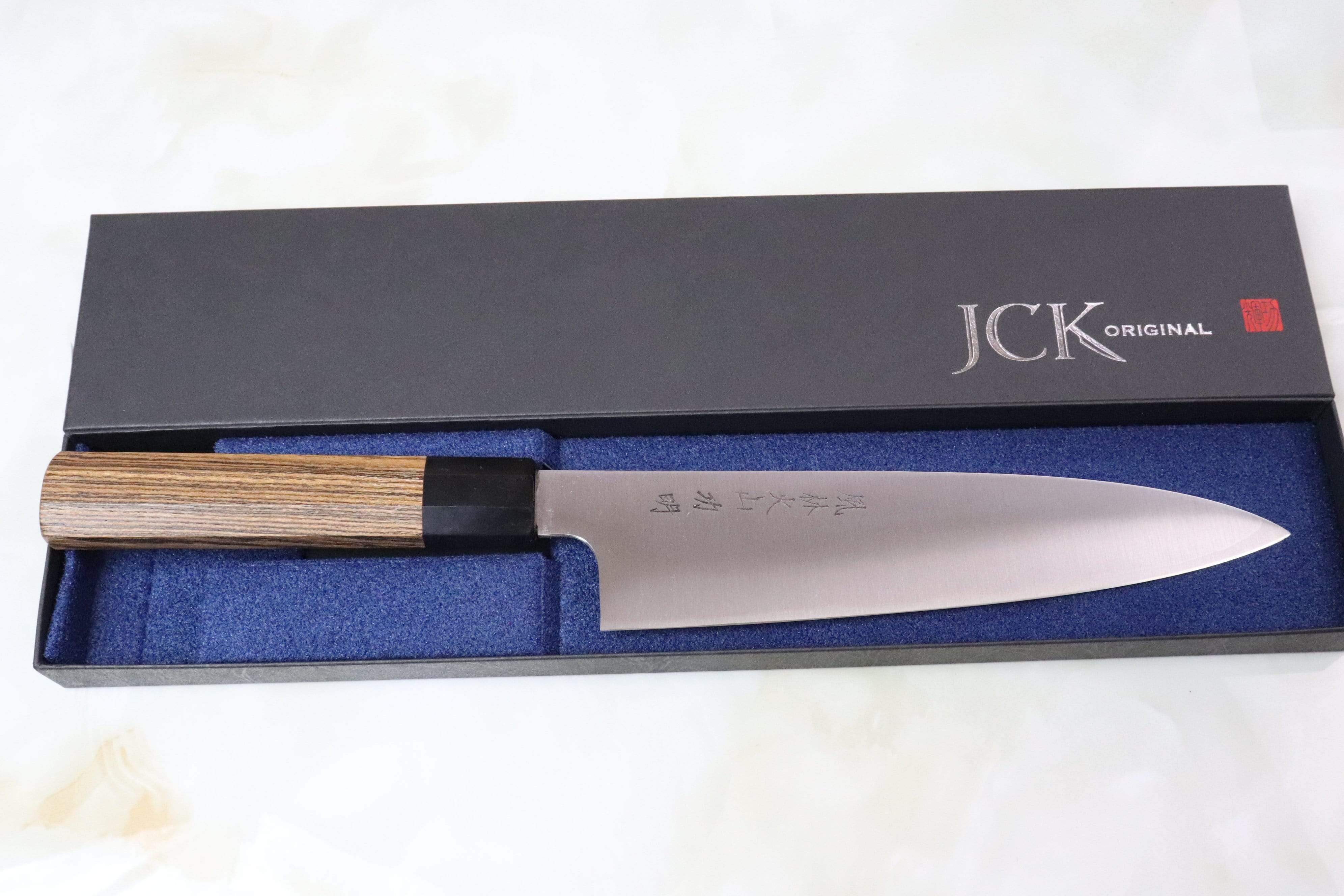 Fu-Rin-Ka-Zan ZDP-189 Wa Series FZDP-1SAB Wa Santoku 190mm (7.4 inch, Octagon Shaped Bocote Wooden Handle) - Image 6
