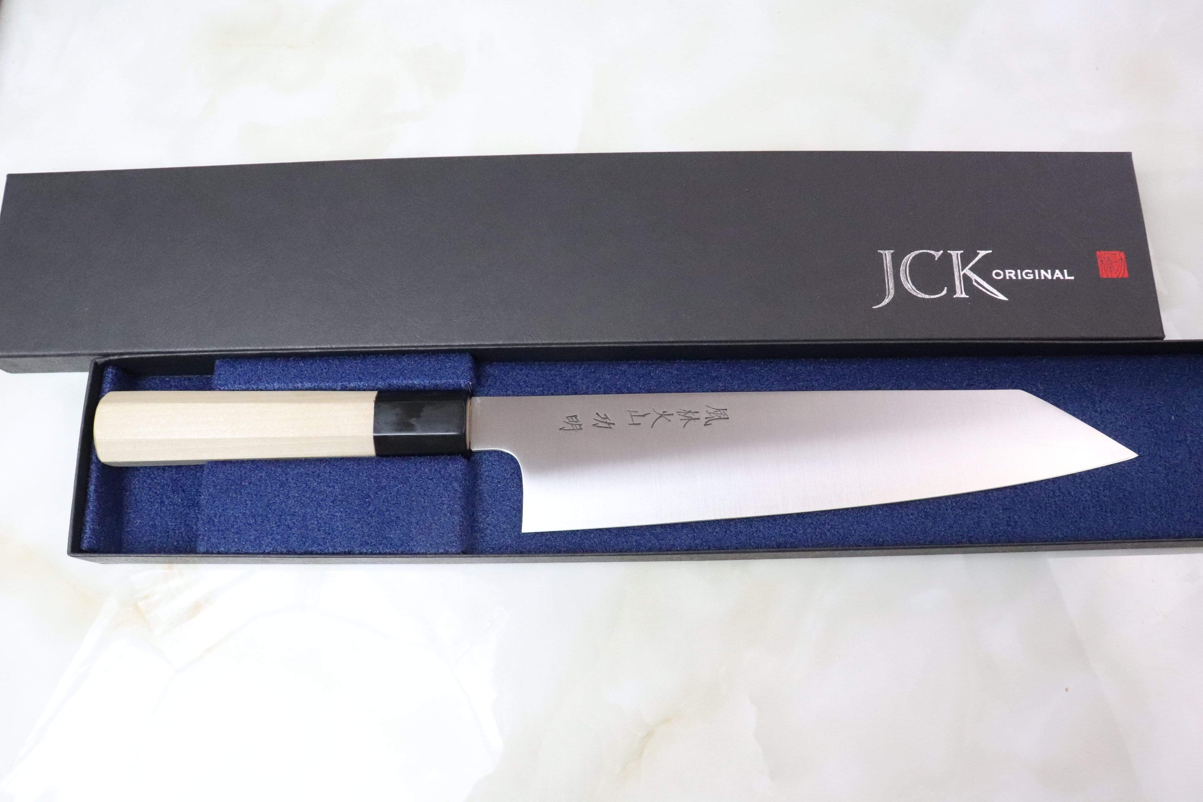 Fu-Rin-Ka-Zan ZDP-189 Wa Series Kiritsuke (210mm to 270mm, 3 sizes, Octagon Shaped Magnolia Wooden Handle) - Image 6