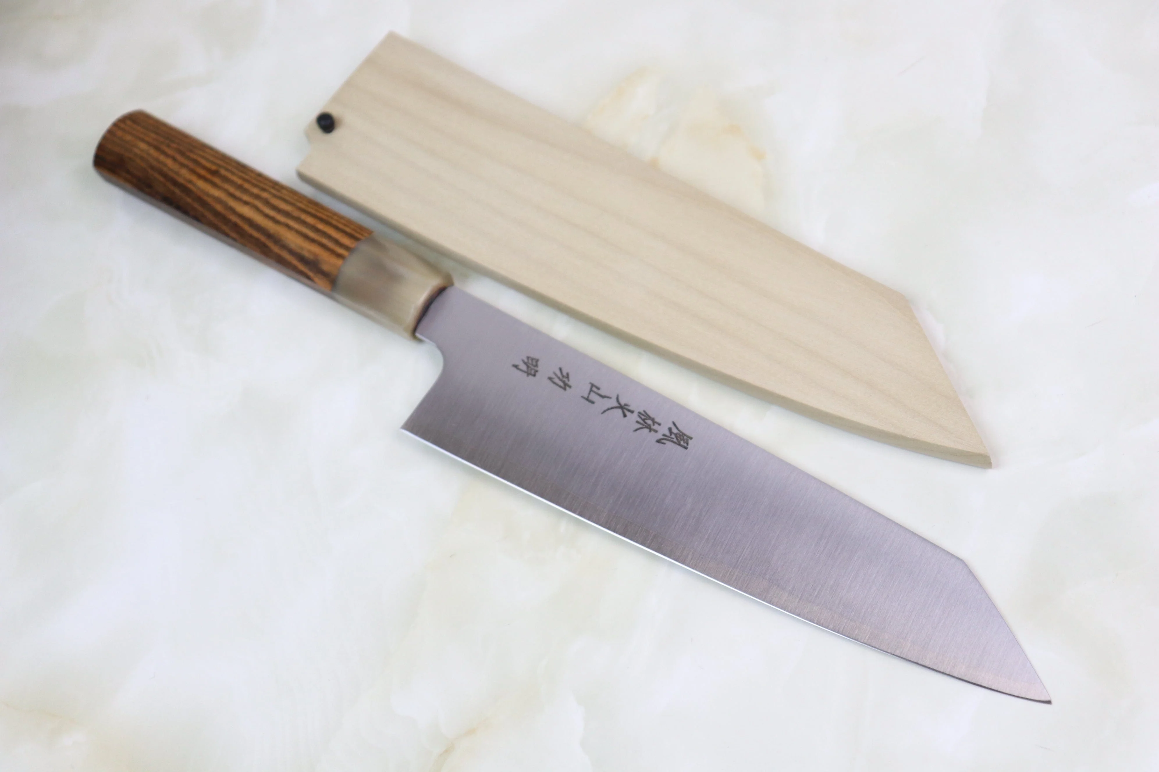 Fu-Rin-Ka-Zan ZDP-189 Wa Series Kiritsuke (210mm to 270mm, 3 sizes, Octagon Shaped Bocote Wooden Handle) - Image 10