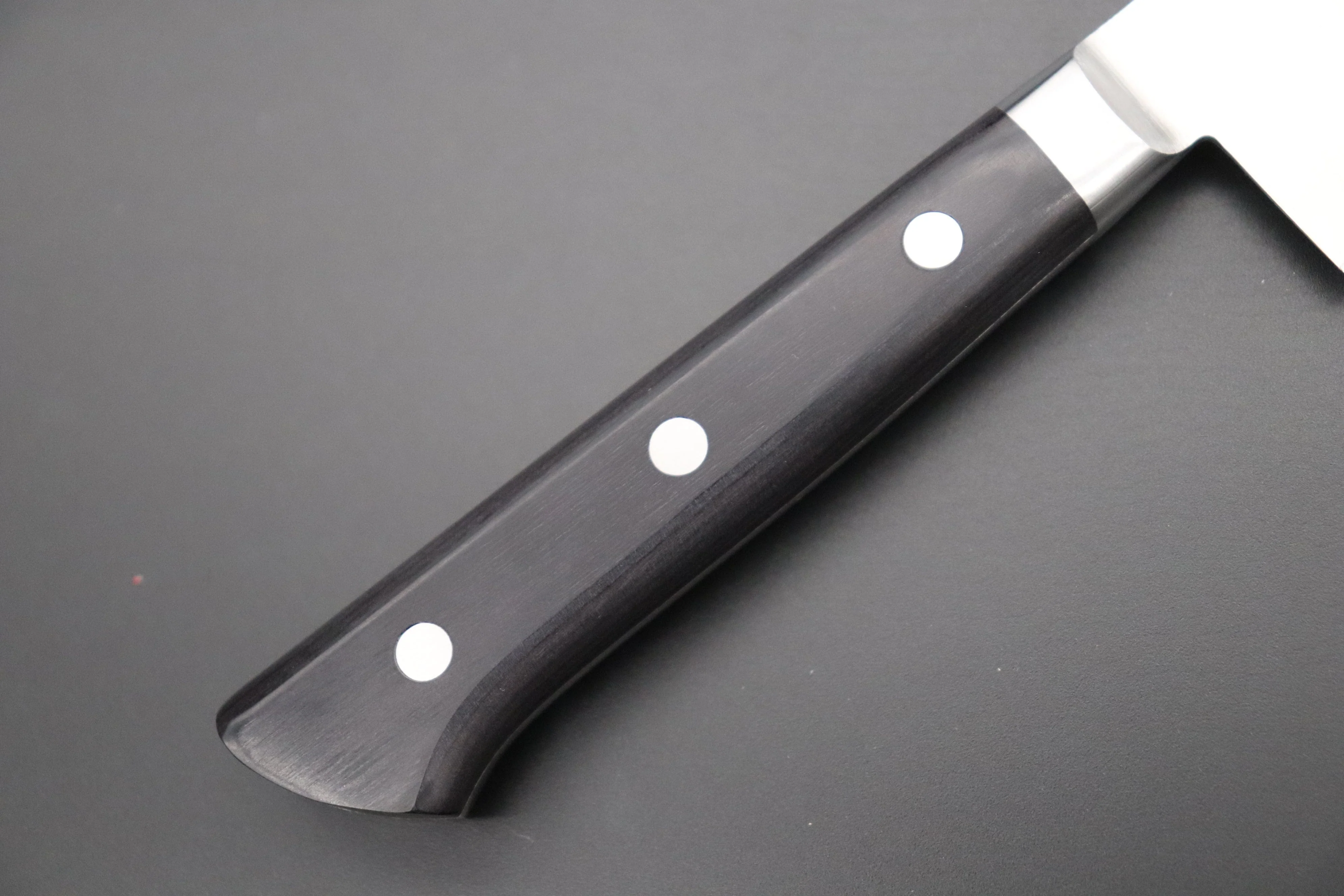 Fujiwara Kanefusa FKM Series Gyuto (150mm to 300mm, 6 sizes, Black Pakka Wood Handle) "Discontinued" - Image 3