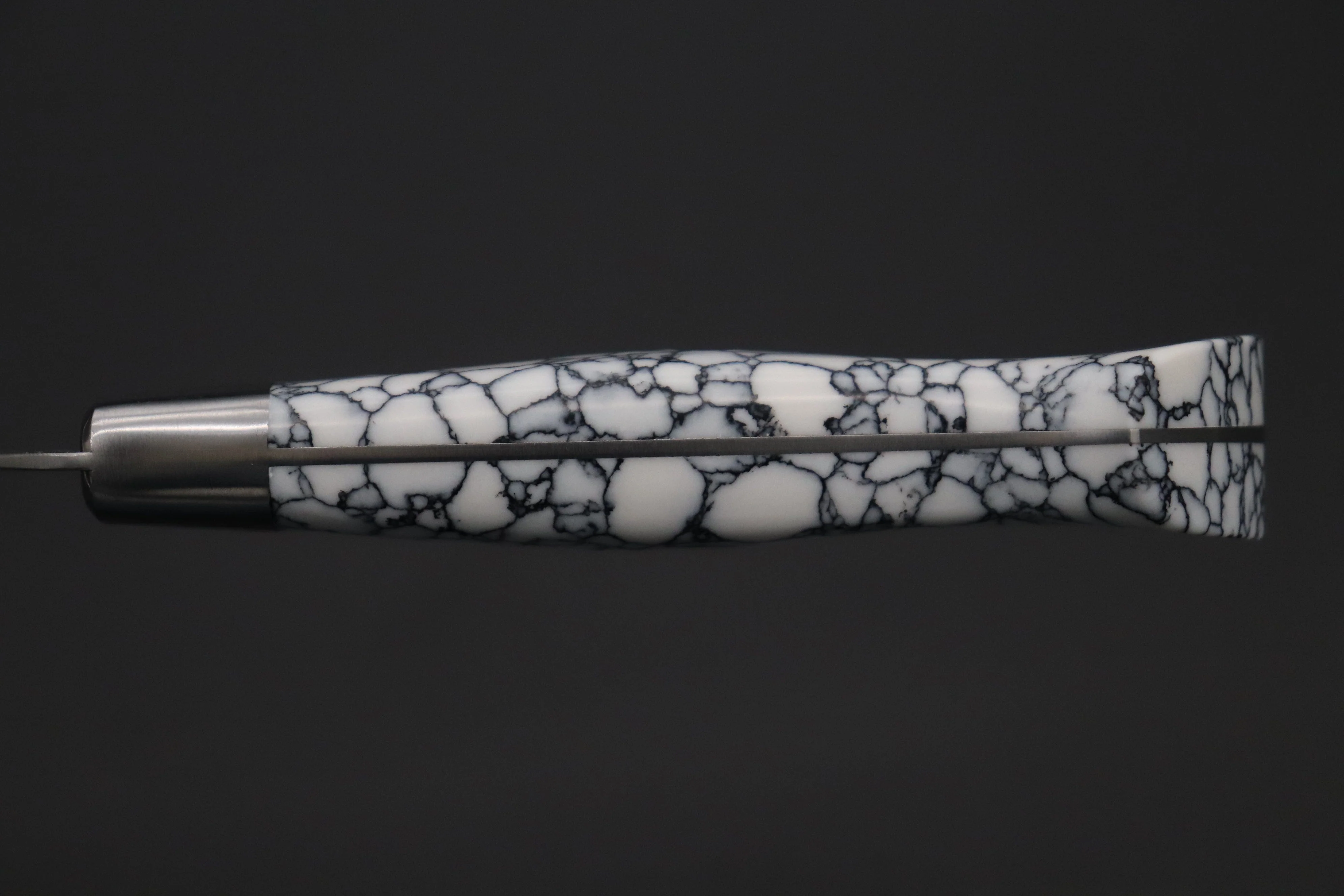 Hattori Forums Custom Limited Edition, FH "NOAH" Series FHN-6SPWT Gyuto 210mm (8.2 Inch, White Turquoise Gem-Composite-stone Handle) - Image 9
