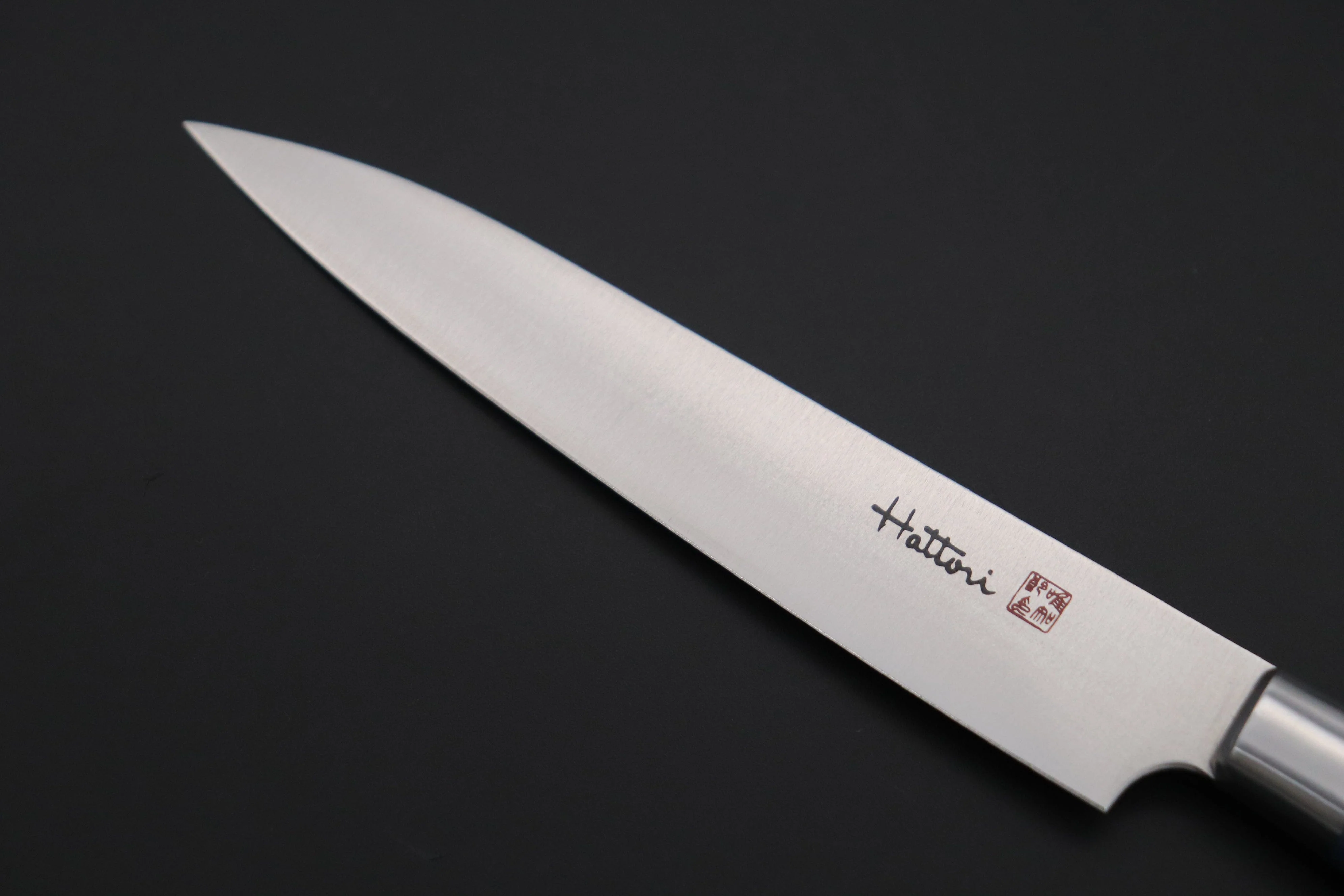 Hattori Forums Custom Limited Edition, FH Solid VG-10 Series FH-2SPBLUE Petty 120mm (4.7 Inch, Blue Color Stabilized Box Elder Wood Handle) - Image 2