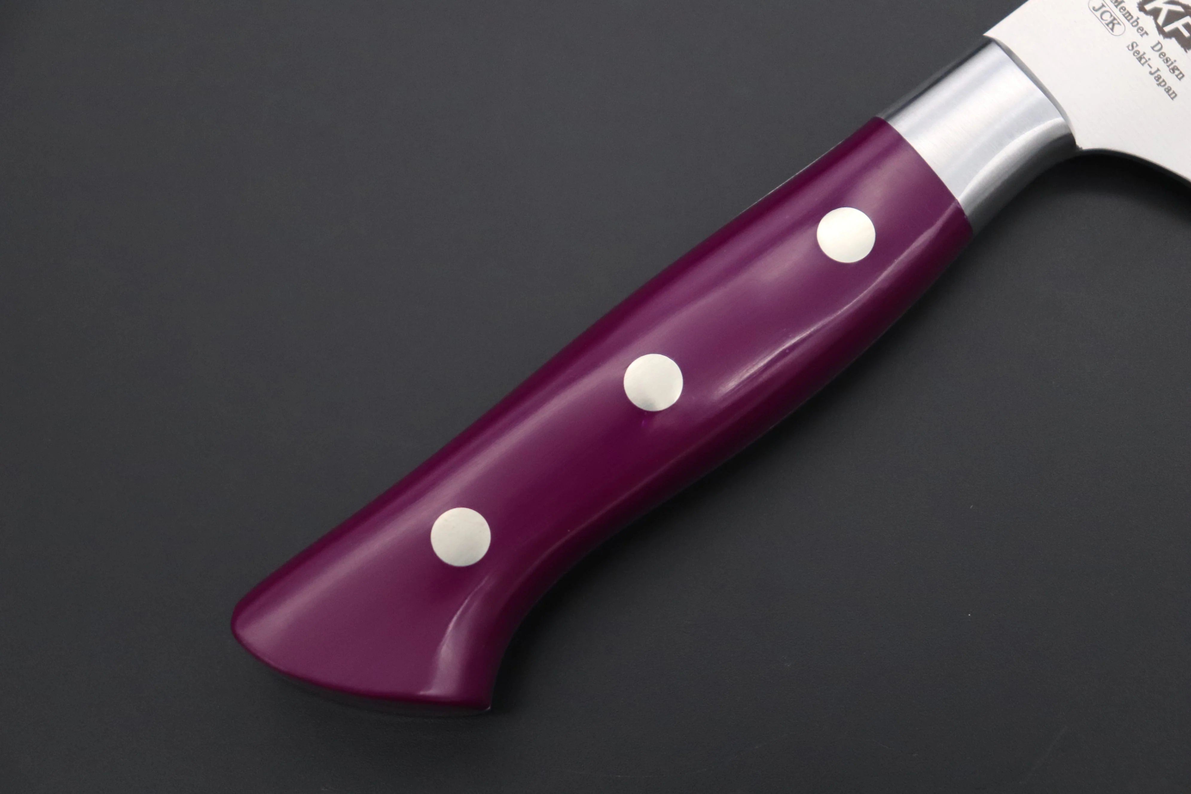 Hattori Forums Custom Limited Edition,  FH Solid VG-10 Series FH-5SPSM Boning Knife 160mm (6.2inch, Sugarite Malachite Gem-Composite Stone Handle) - Image 7