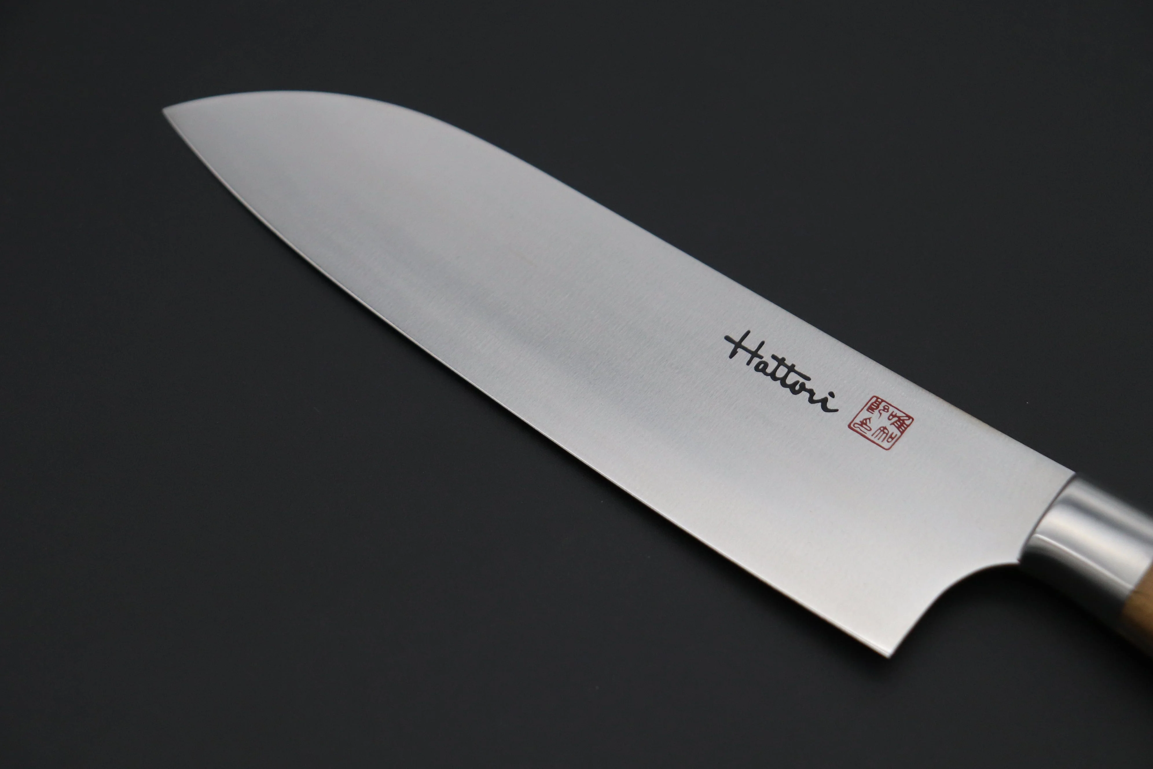 Hattori Forums FH Solid VG-10 Series FH-4O Santoku 170mm (6.6 Inch, Olive Wood Handle) - Image 2