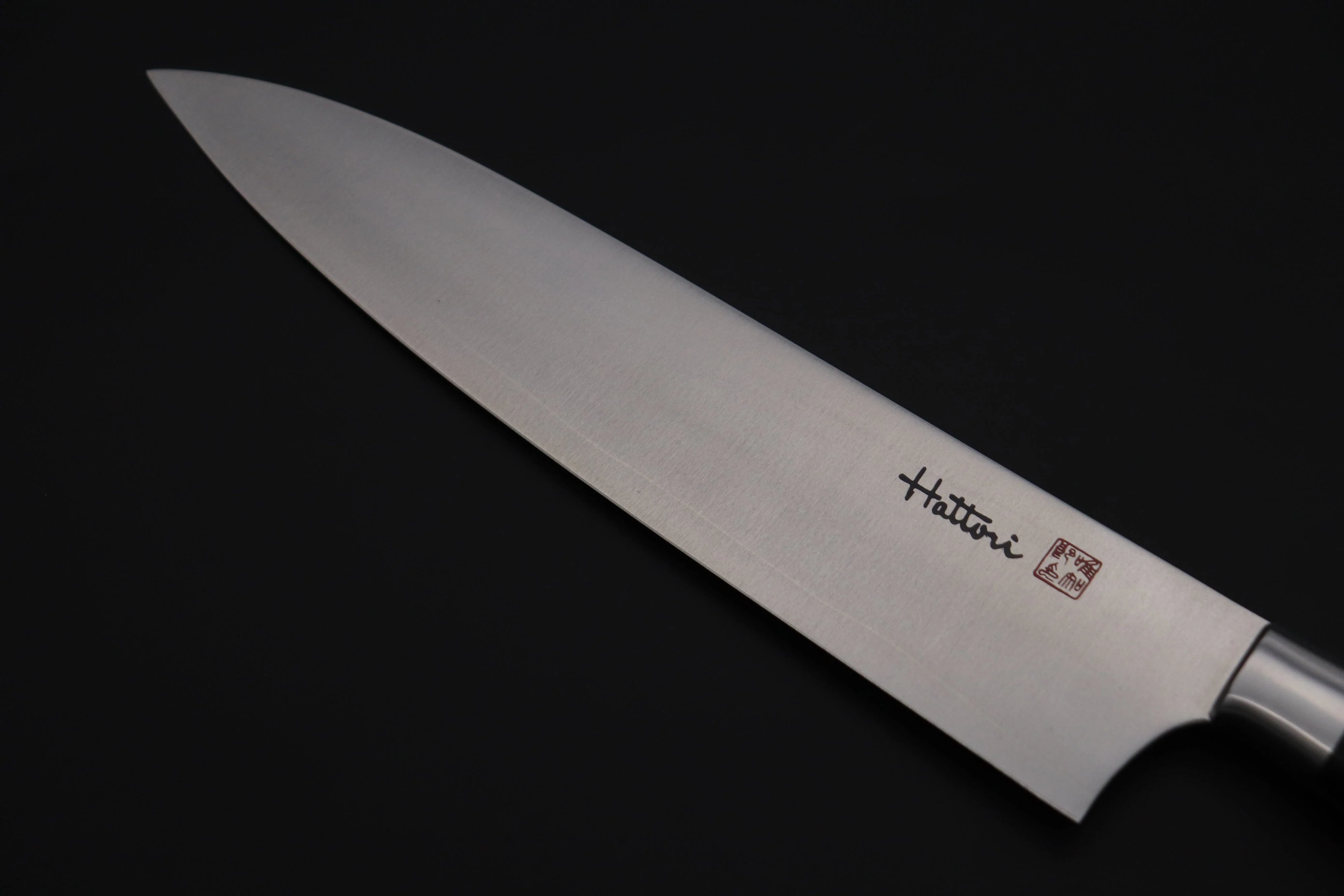 Hattori Forums FH "NOAH" Series FHN-6L Gyuto 210mm (8.2 Inch, Black Linen Micarta Handle) - Image 2