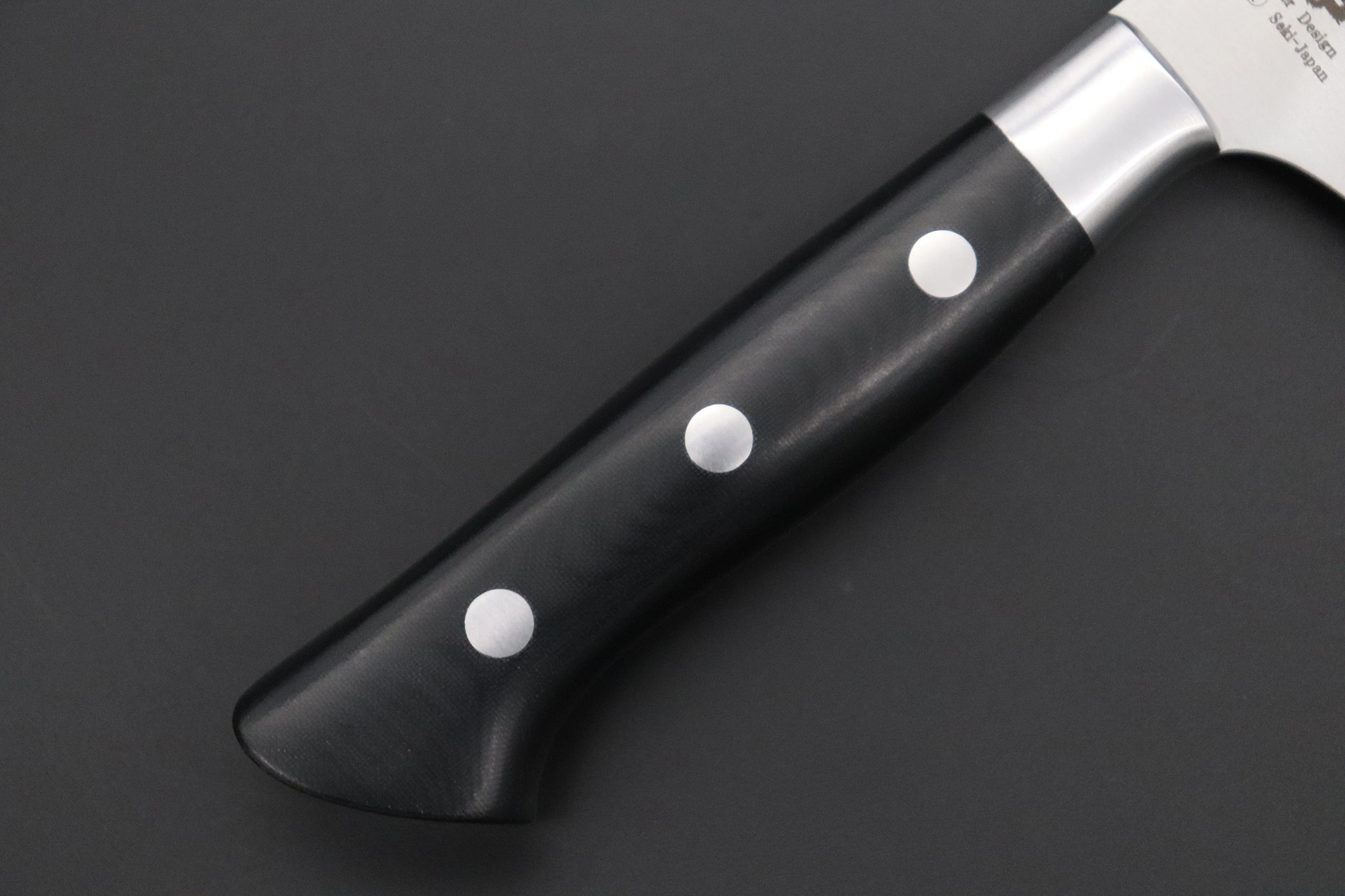 Hattori Forums FH "NOAH" Series FHN-6L Gyuto 210mm (8.2 Inch, Black Linen Micarta Handle) - Image 7