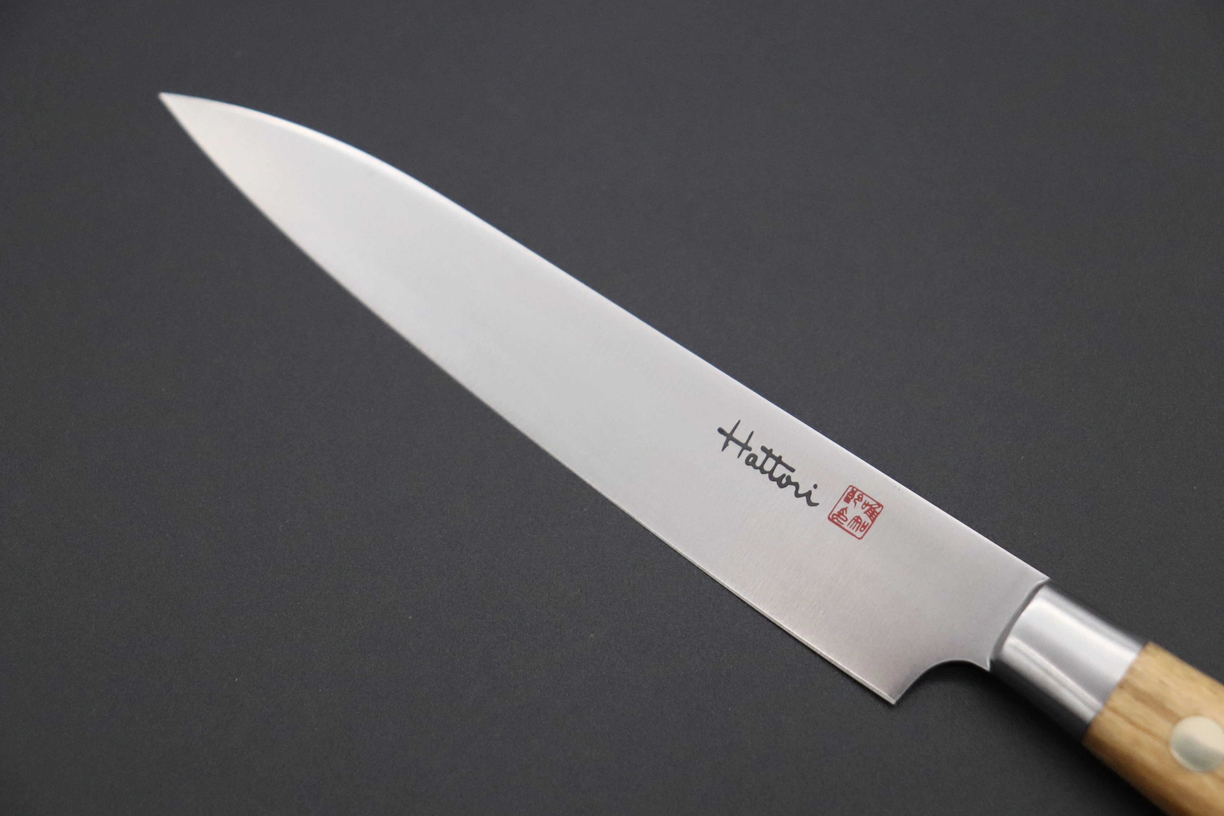 Hattori Forums FH Solid VG-10 Series FH-2O Petty 120mm (4.7 Inch, Olive Wood Handle) - Image 2