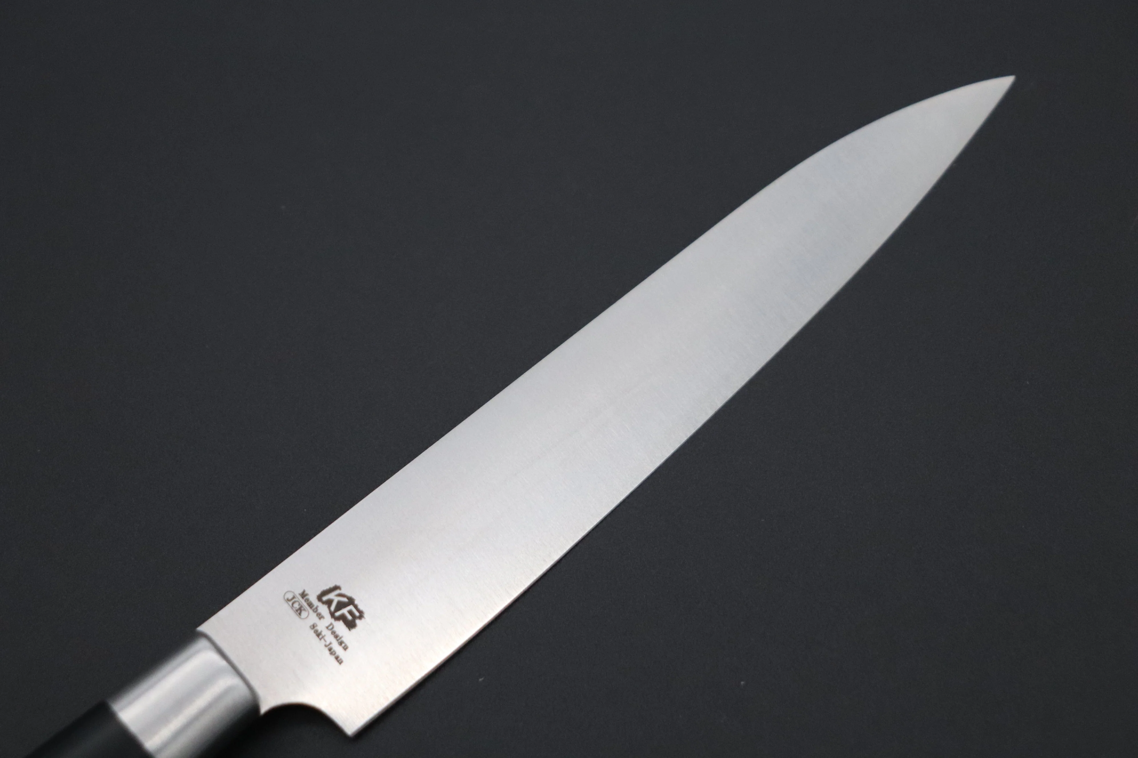 Hattori Forums FH Solid VG-10 Series Petty (120mm and 150mm, Black Linen Micarta Handle) - Image 8