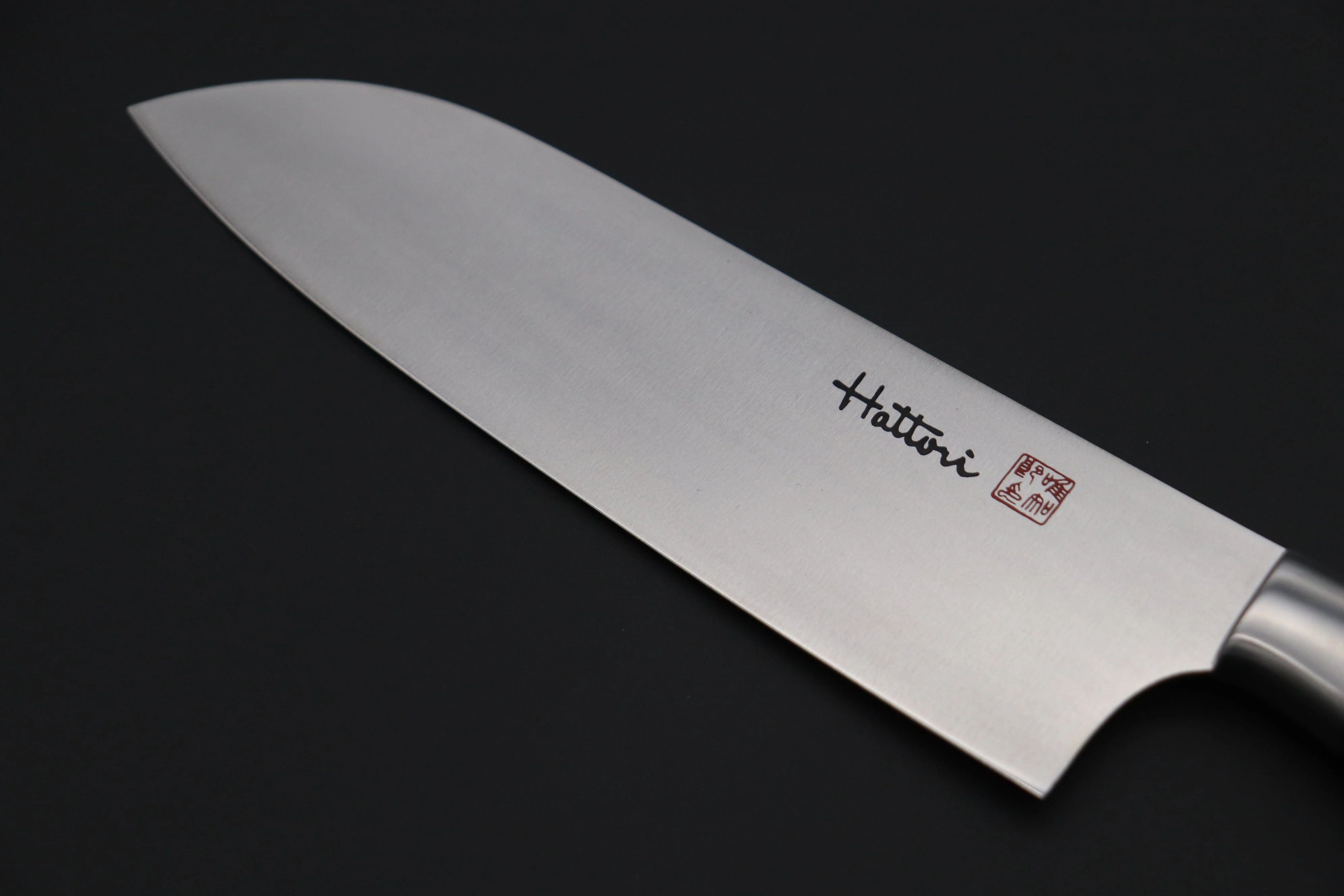 Hattori Forums FH Solid VG-10 Series FH-4D Santoku 170mm (6.6inch, ”Black Space"Corian® Handle) - Image 2