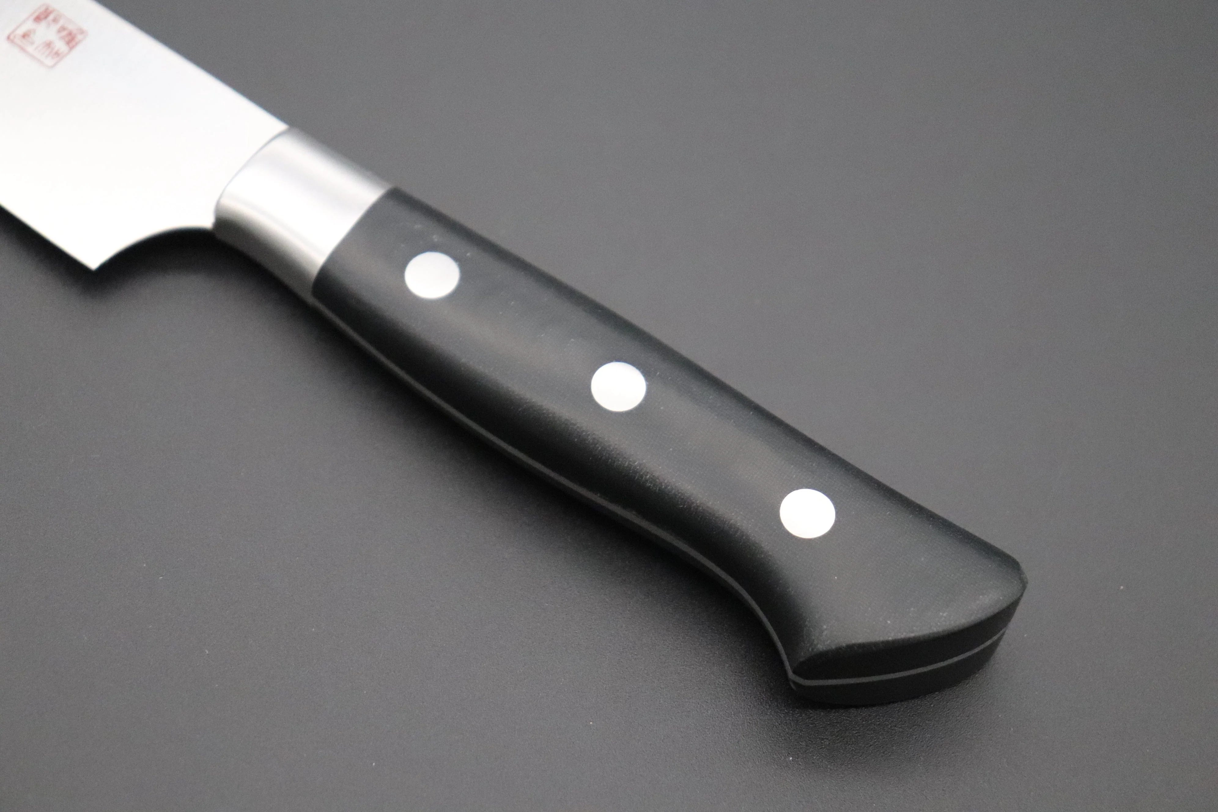 Hattori Forums FH Solid VG-10 Series Sujihiki (230mm to 300mm, 3 sizes, Black Linen Micarta Handle) - Image 3