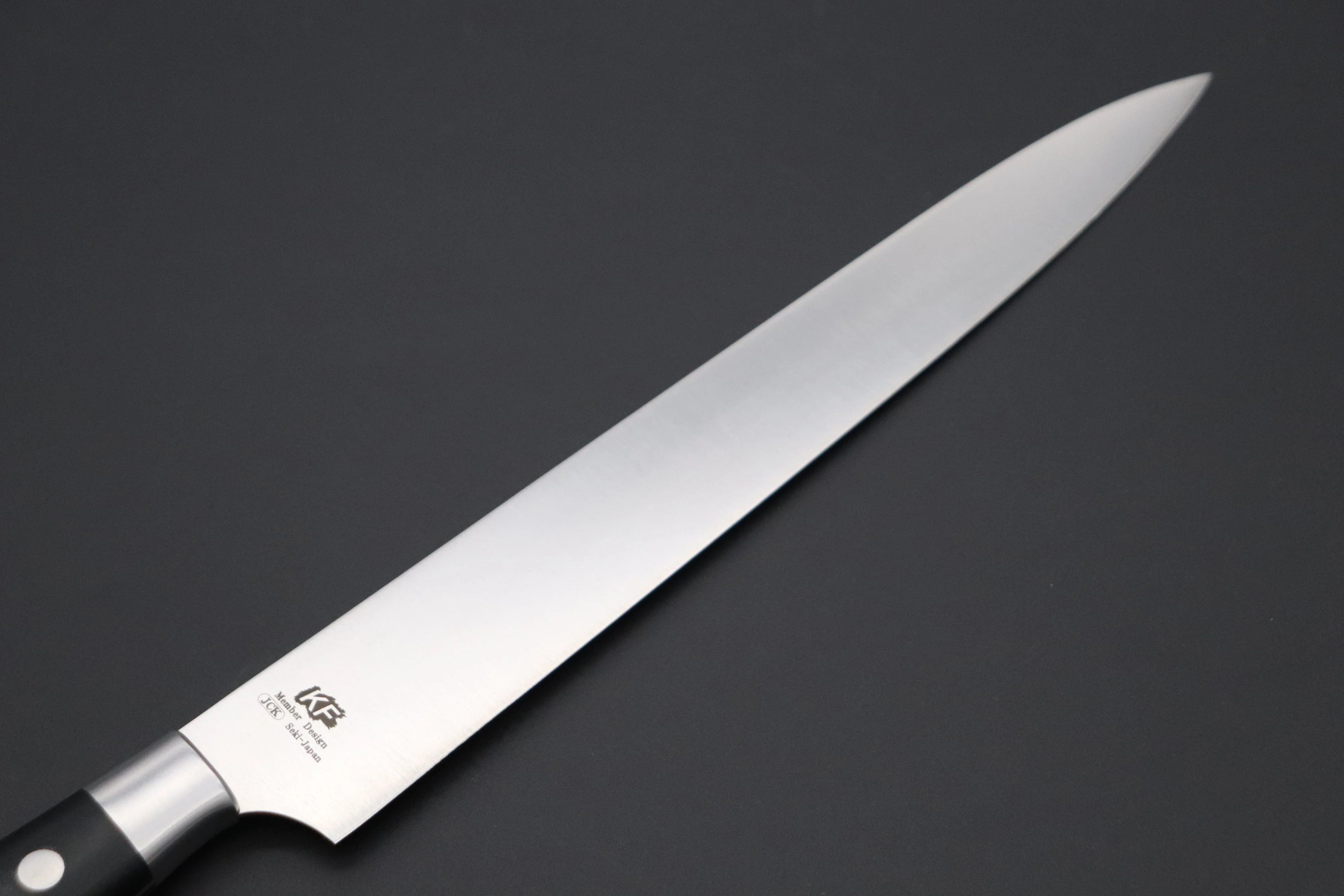 Hattori Forums FH Solid VG-10 Series Sujihiki (230mm to 300mm, 3 sizes, Black Linen Micarta Handle) - Image 8