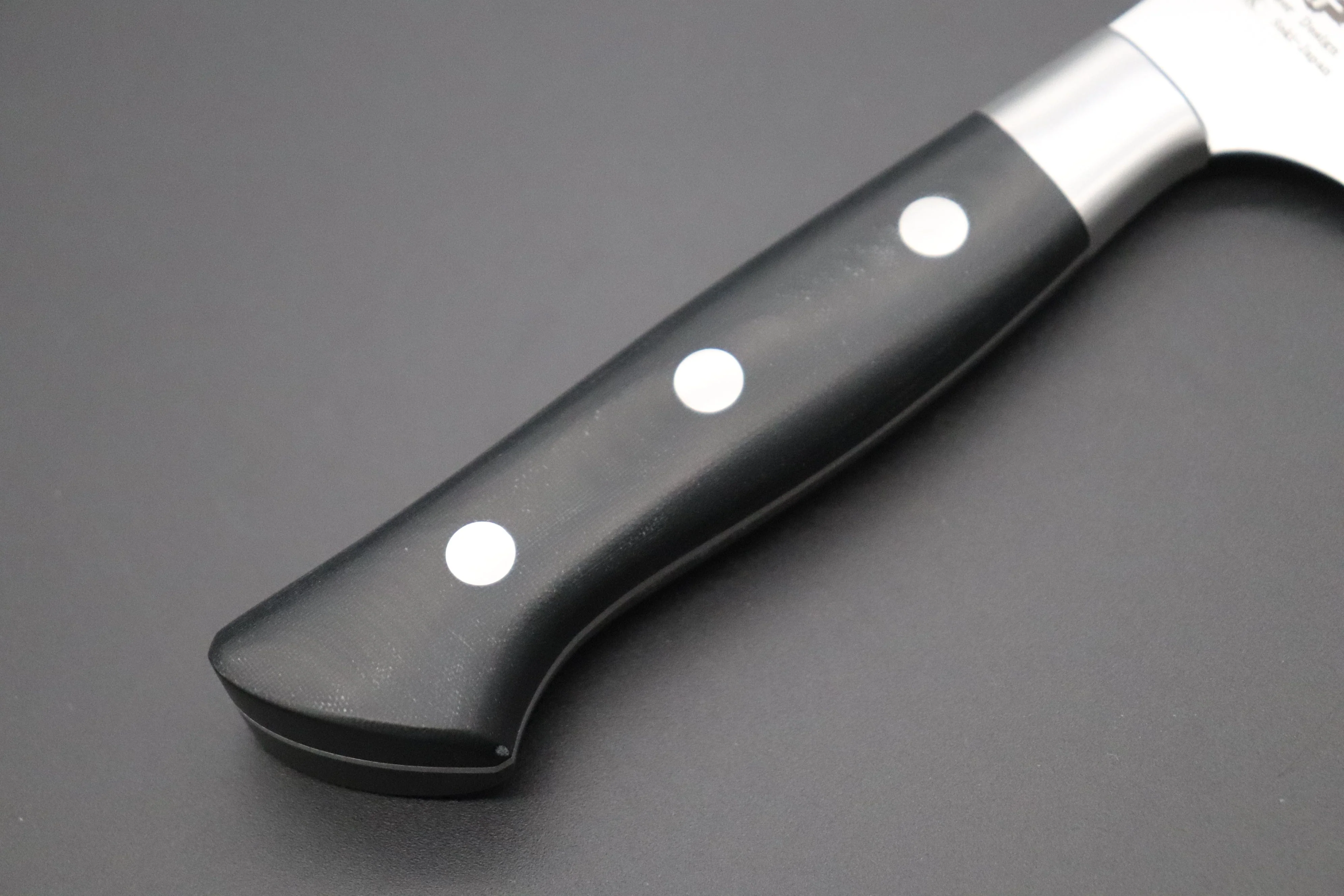 Hattori Forums FH Solid VG-10 Series Sujihiki (230mm to 300mm, 3 sizes, Black Linen Micarta Handle) - Image 9