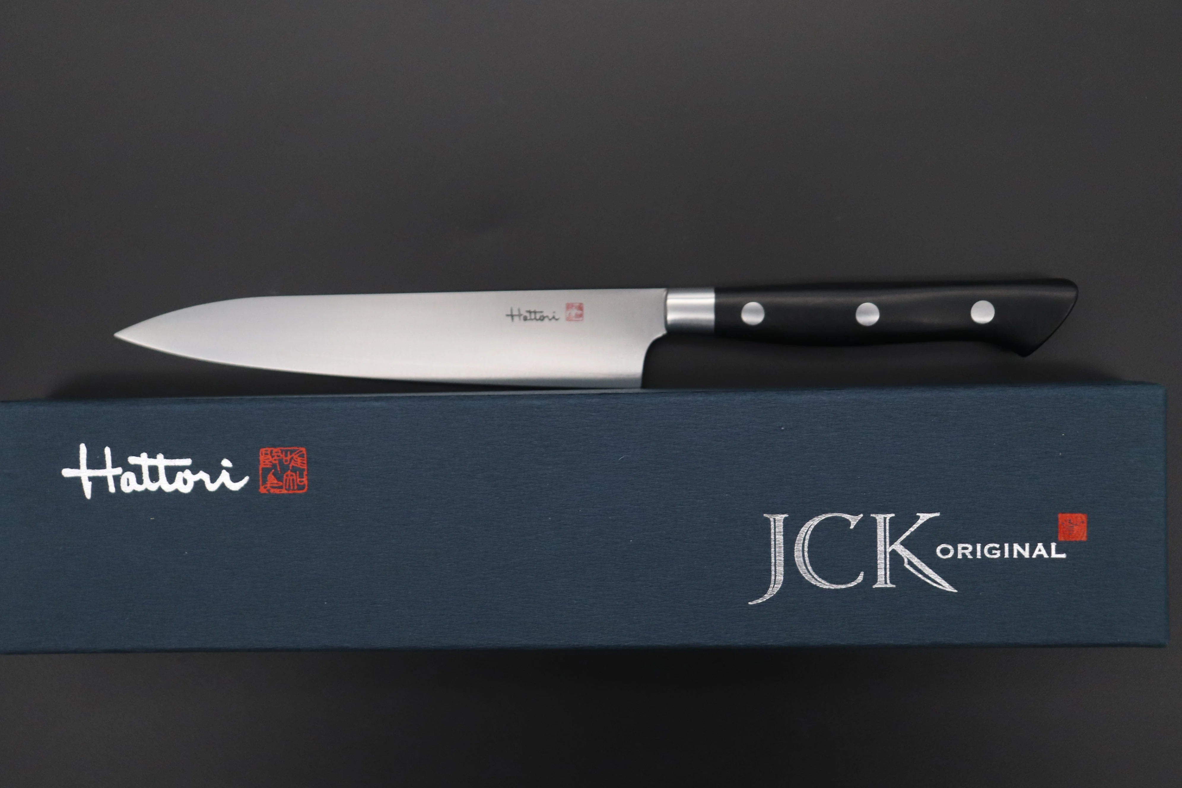 Hattori Forums "NOAH" Series FHN-3L Petty 150mm (5.9 Inch, Black Linen Micarta Handle) - Image 10