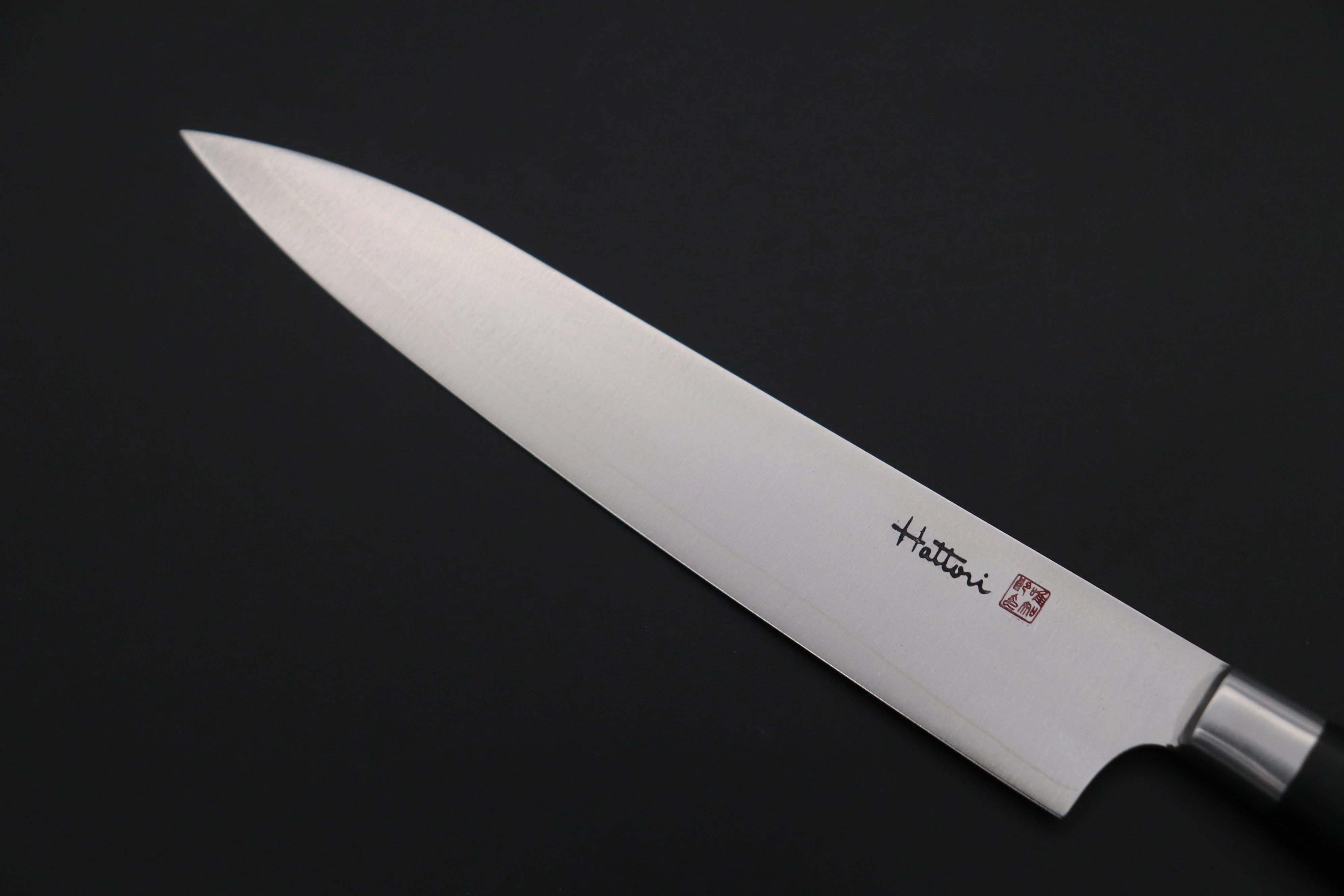 Hattori Forums "NOAH" Series FHN-3L Petty 150mm (5.9 Inch, Black Linen Micarta Handle) - Image 2