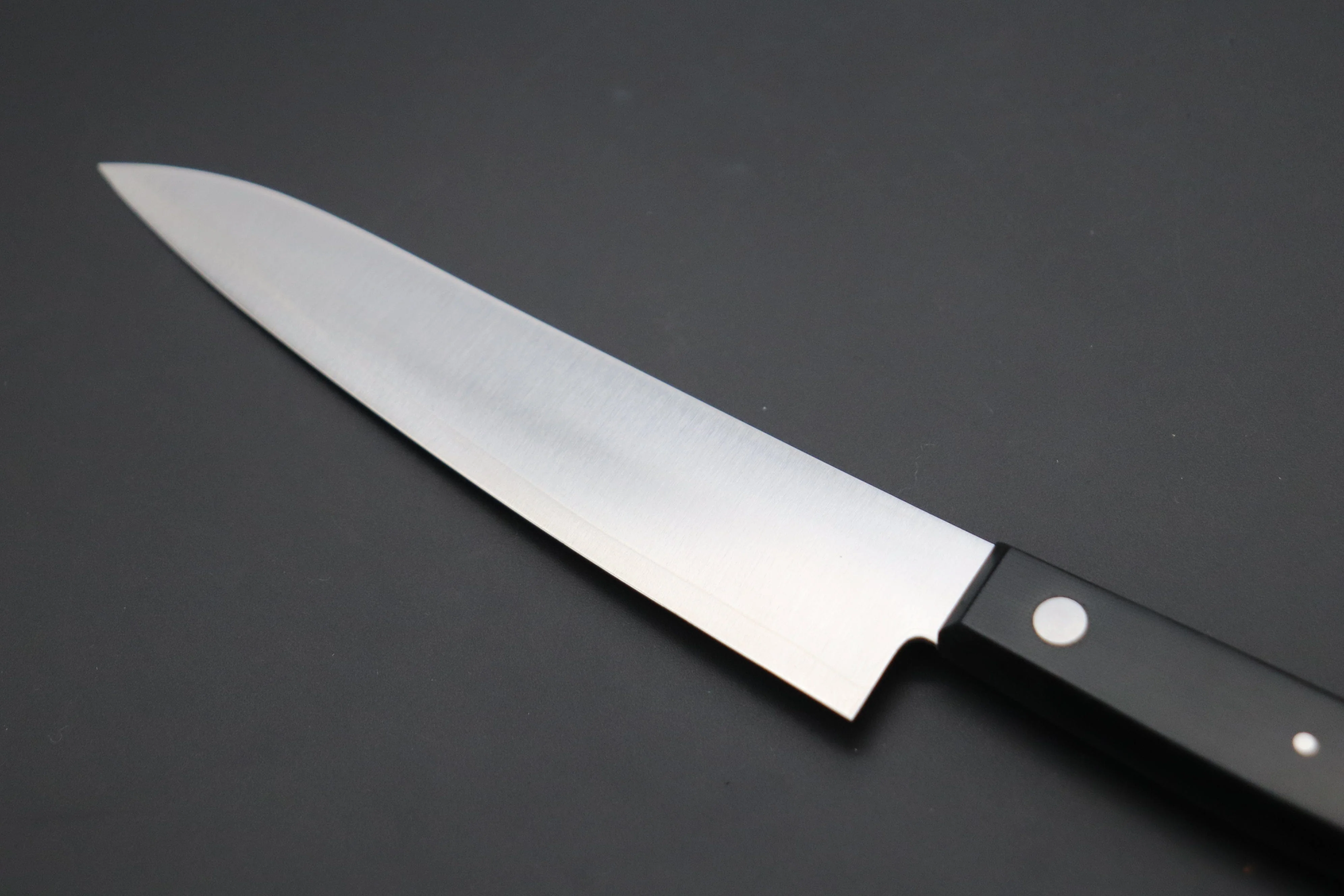 Hattori Limited, Cowry X, VG-2 clad HCX-2 Petty 135mm (5.3 inch, Black Linen Micarta Handle) - Image 6