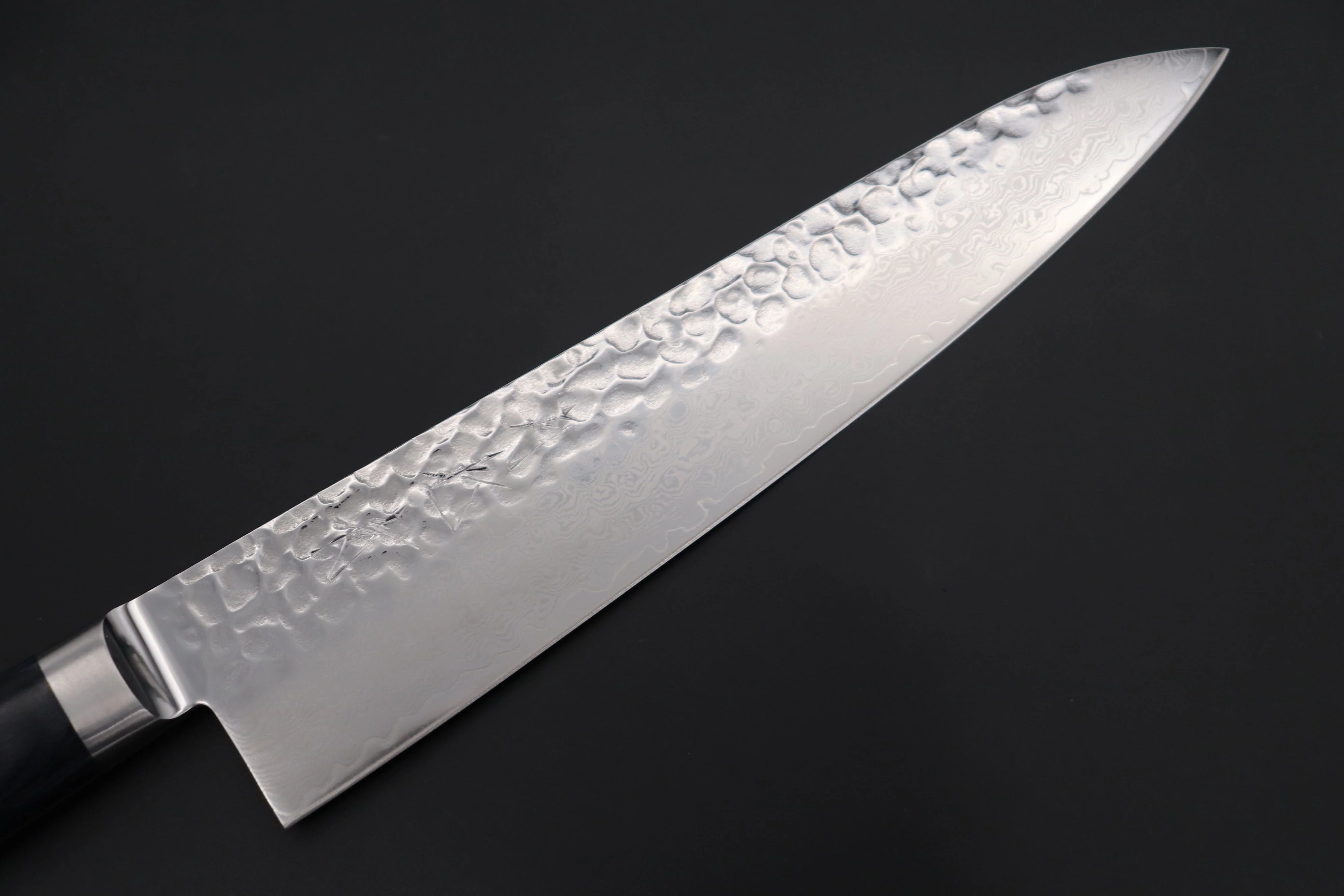 JCK Natures ”Gekko Blue” Gyuto 210mm (8.2 inch, Royal Blue-Purple Pakka Wood Handle) - Image 2