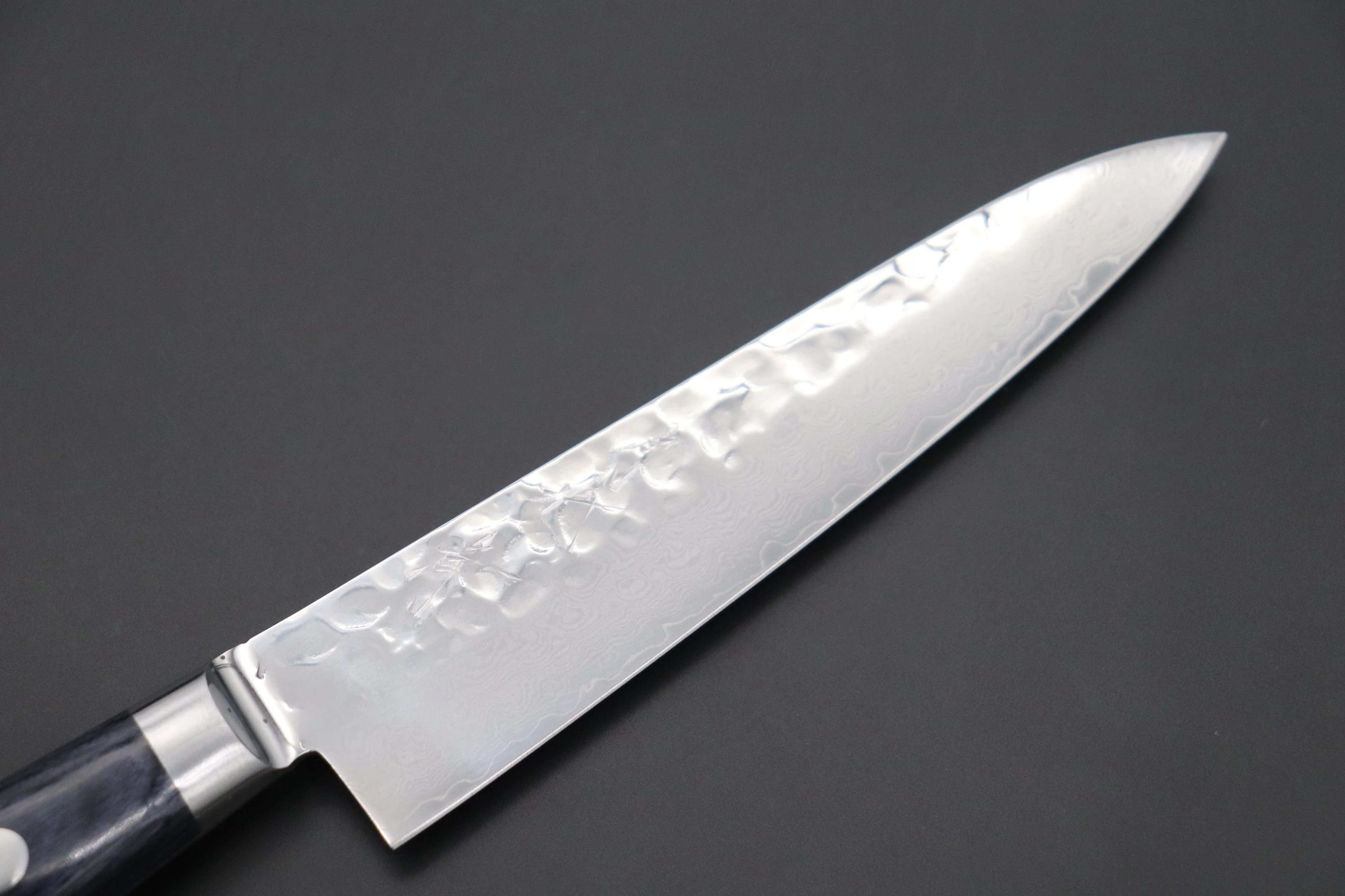 JCK Natures ”Gekko Blue” Petty 135mm (5.3 inch, Royal Blue-Purple Pakka Wood Handle) - Image 2
