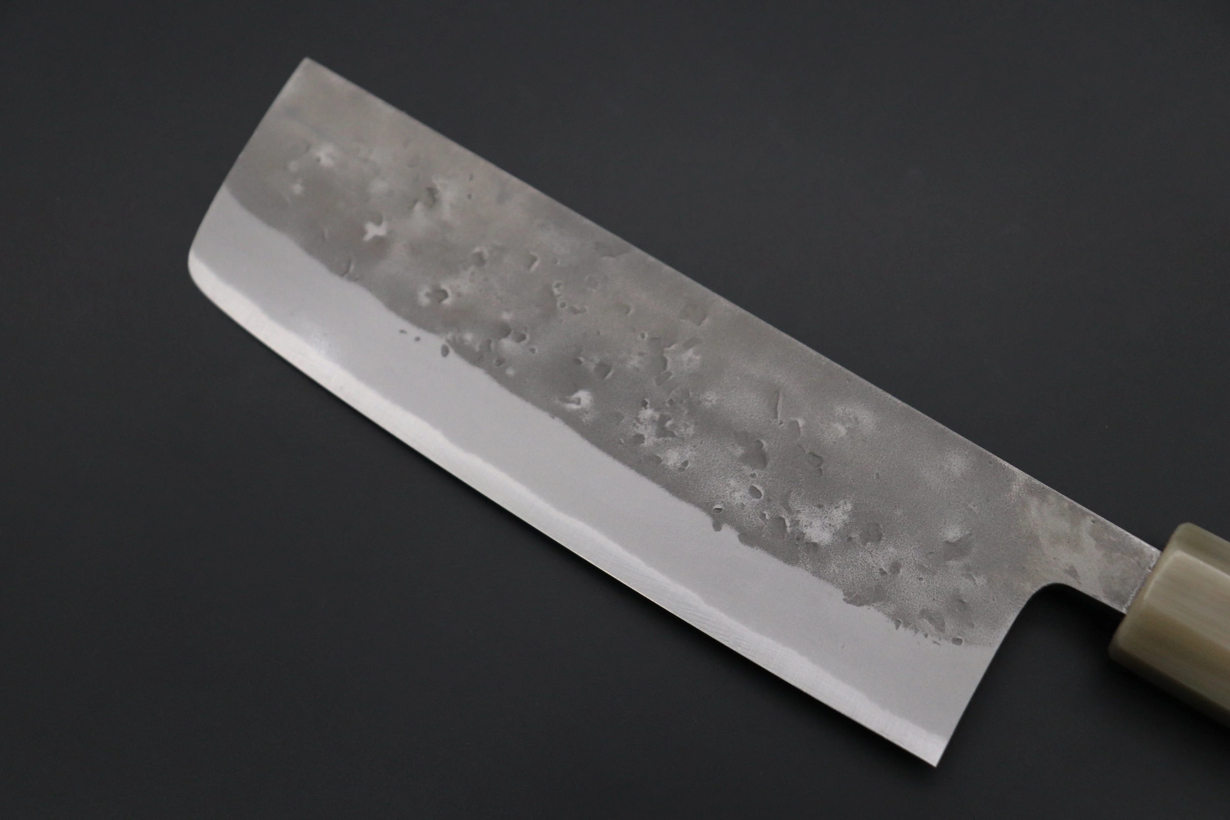 JCK Natures "Super Blue Moon Series" BMS-4 Nakiri 165mm (6.4 inch, Octagonal Desert Ironwood Handle) - Image 6