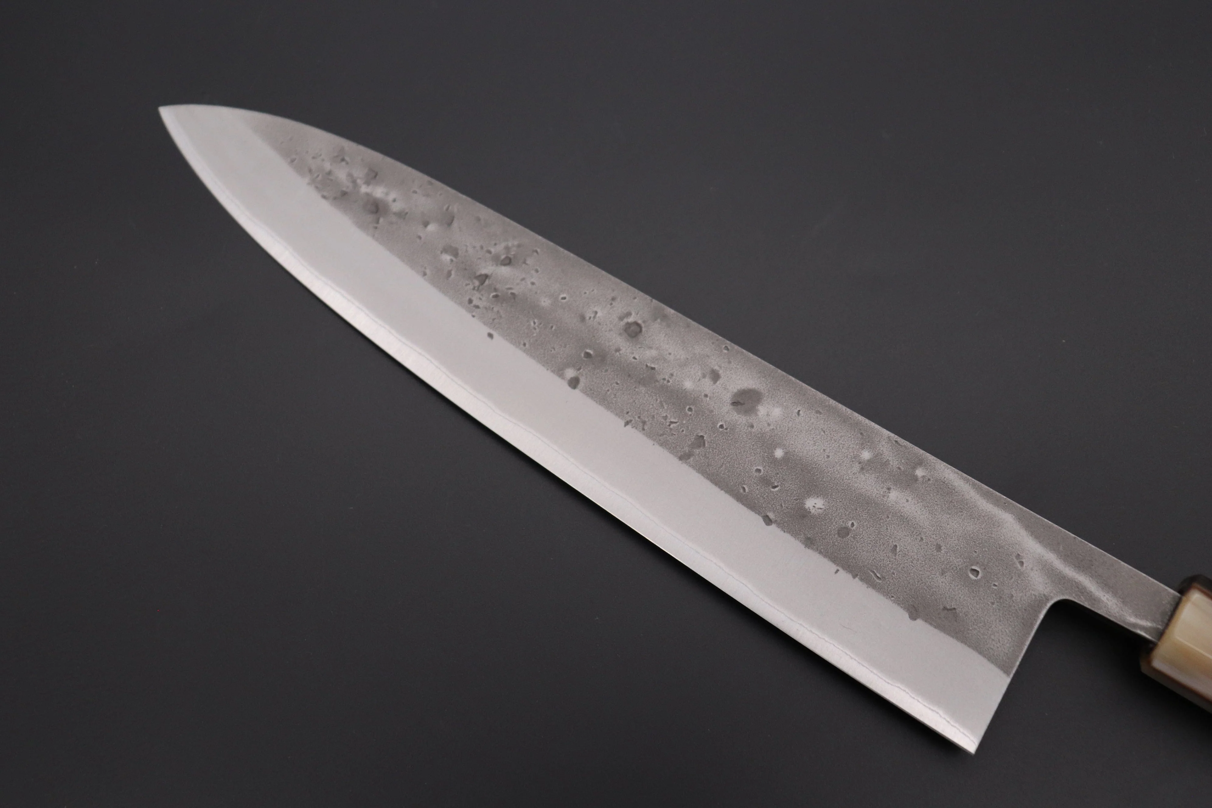 JCK Natures "Super Blue Moon Series" BMS-5LE Wa Gyuto 240mm (9.4 inch, Octagonal Ebonywood Handle) - Image 6