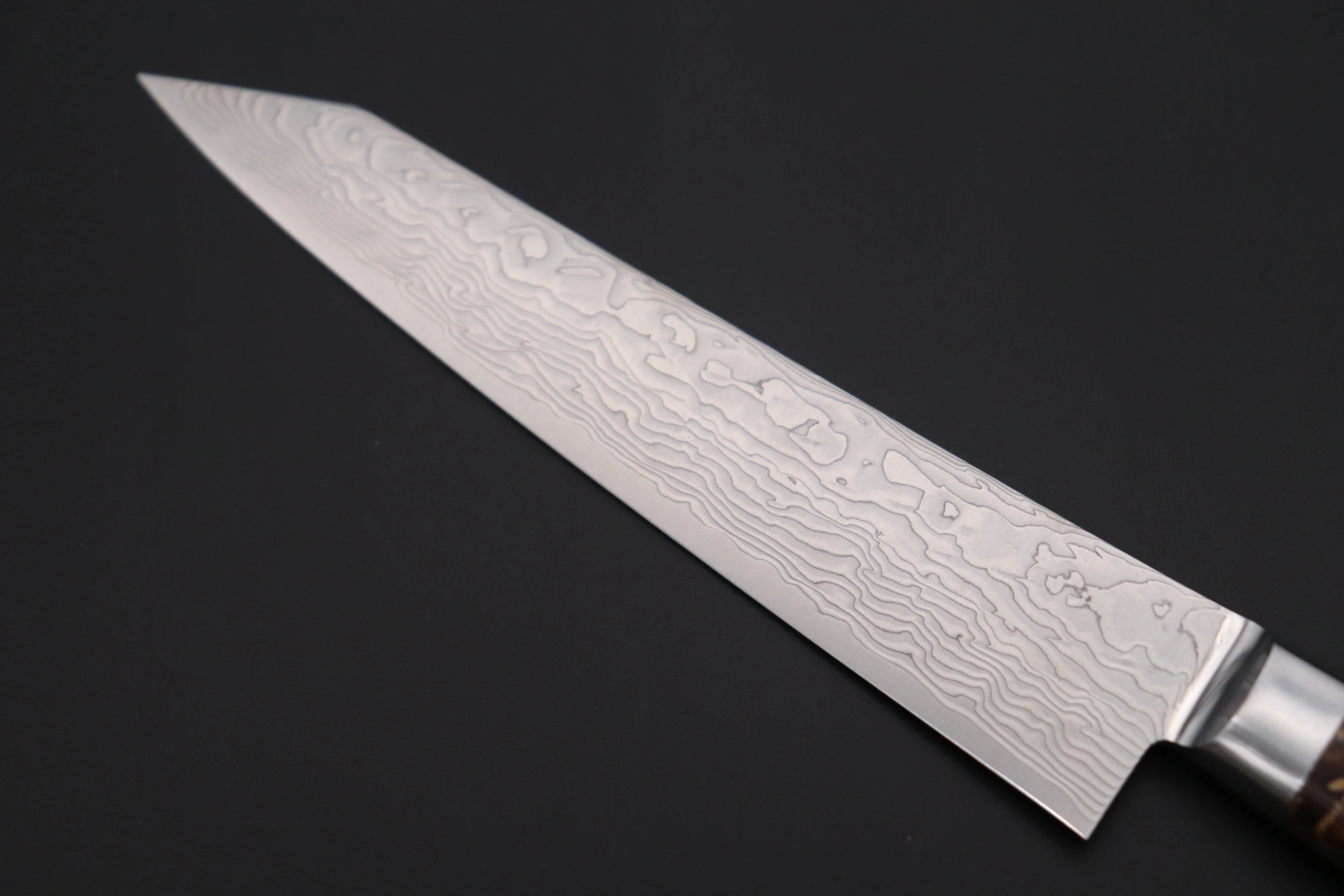 JCK Original Kagayaki Grand Canyon R-2 White & Silver Damascus Series GCYU-20 Kiritsuke Petty 145mm (5.7 Inch) - Image 6