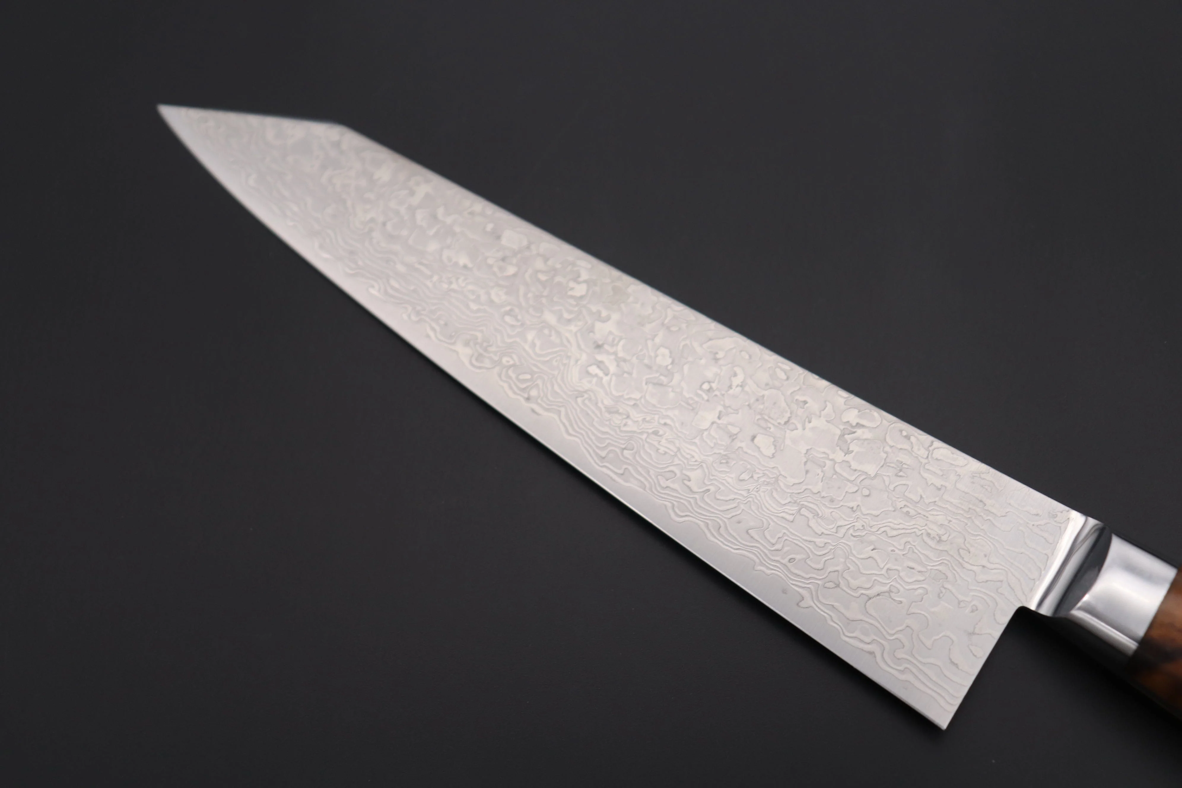 JCK Original Kagayaki Grand Canyon R-2 White & Silver Damascus Series GCYU-34 Kiritsuke Gyuto 200mm (7.8 Inch) - Image 6