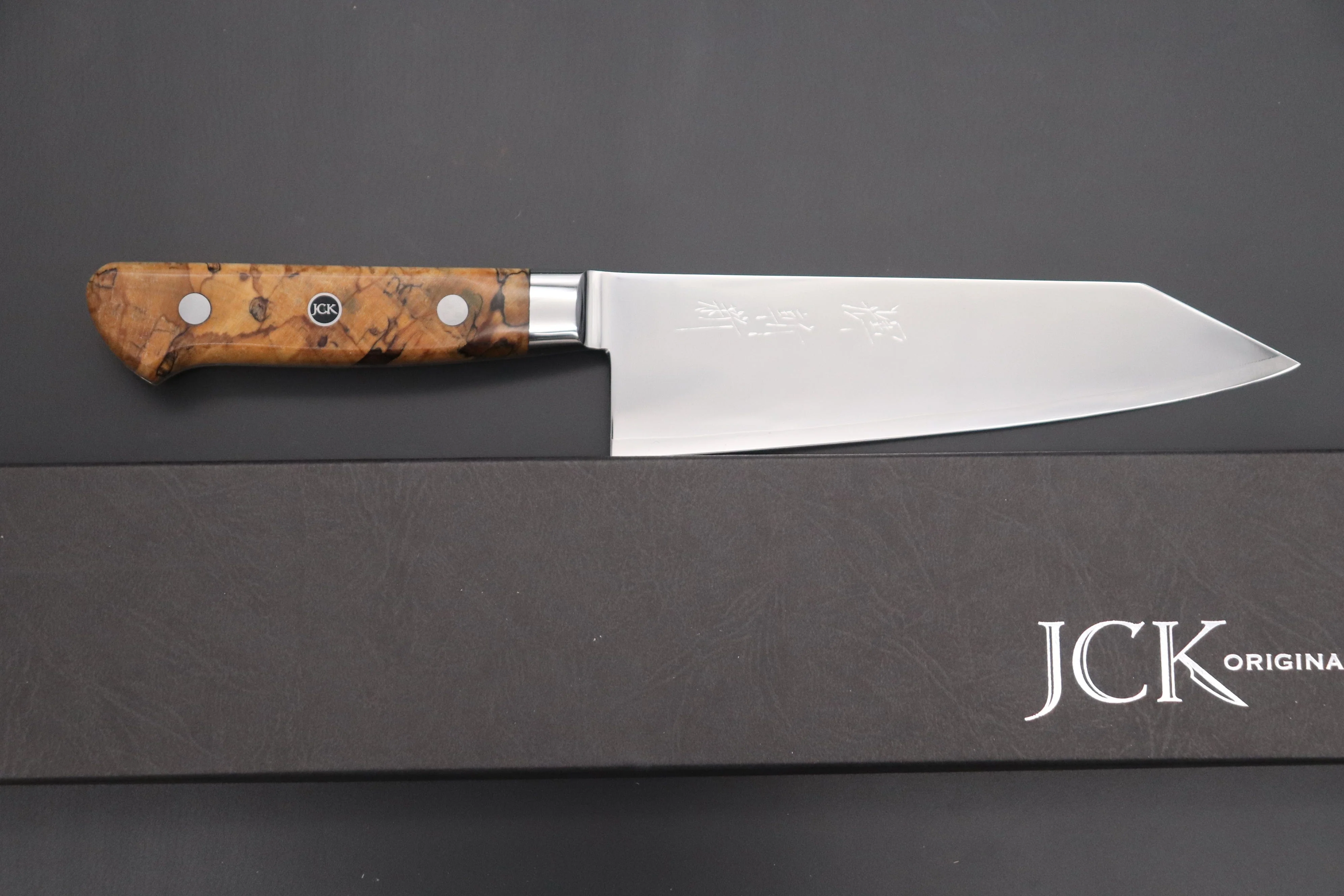 JCK Original Kagayaki NOVEL- Limited Edition Custom R-2 SUNSHINE Series KNLTD-106 Bunka (Kiritsuke) 175mm (6.8 inch) - Image 8