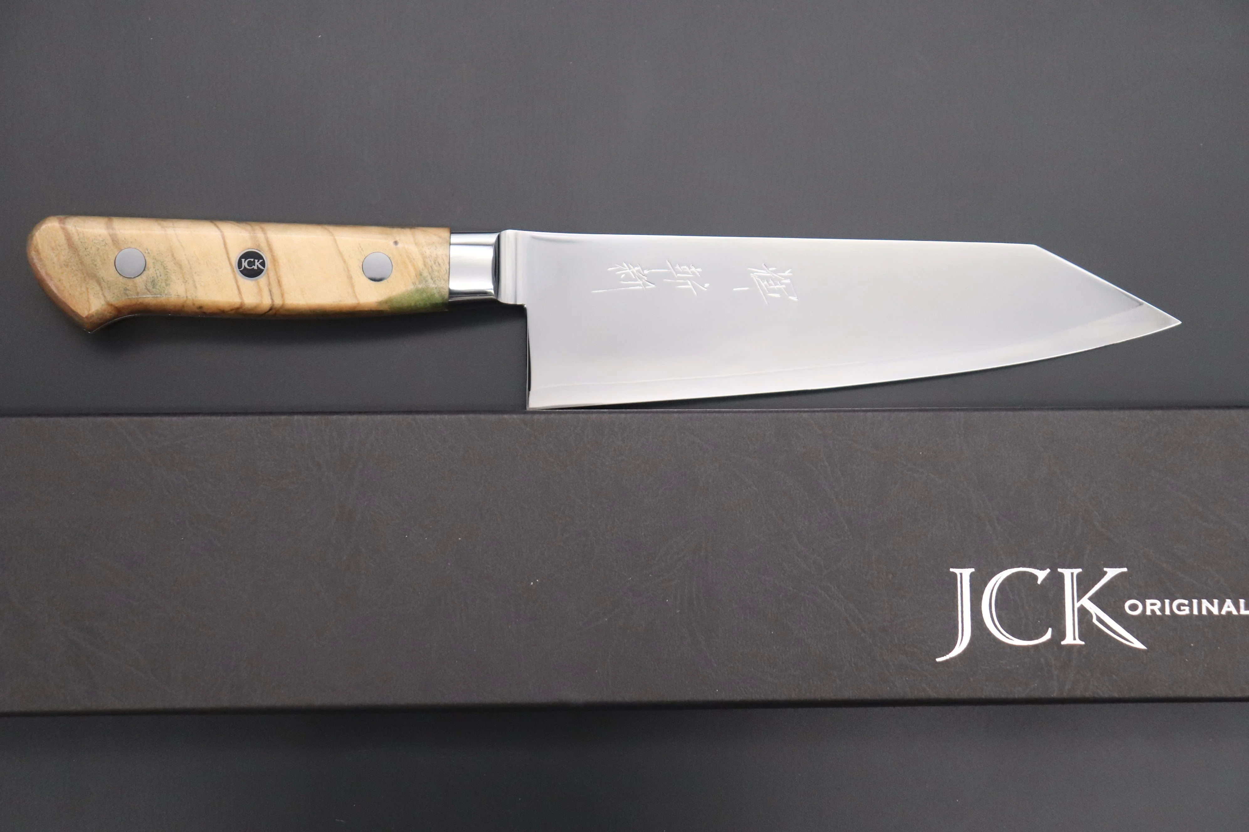JCK Original Kagayaki NOVEL- Limited Edition Custom R-2 SUNSHINE Series KNLTD-109 Bunka (Kiritsuke) 175mm (6.8 inch) - Image 8